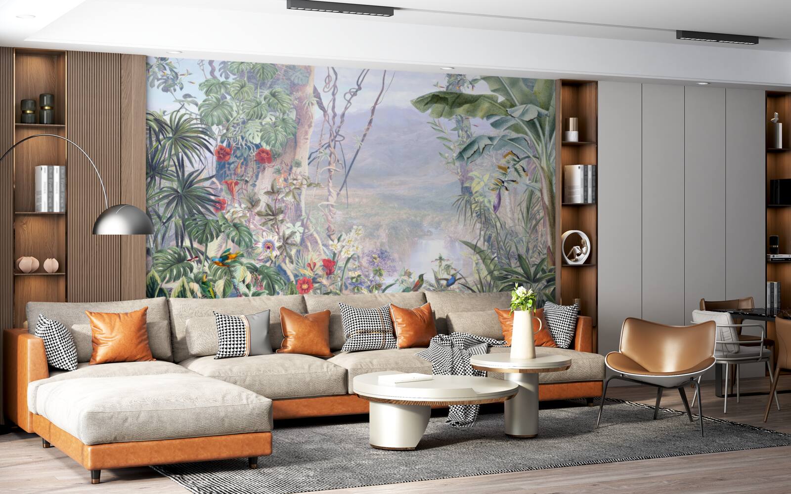 Фотошпалери пернаті мешканці джунглів