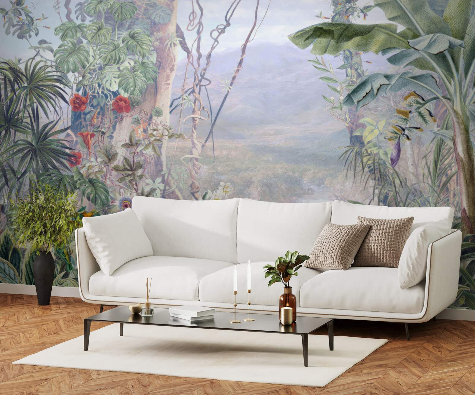 Фотошпалери пернаті мешканці джунглів