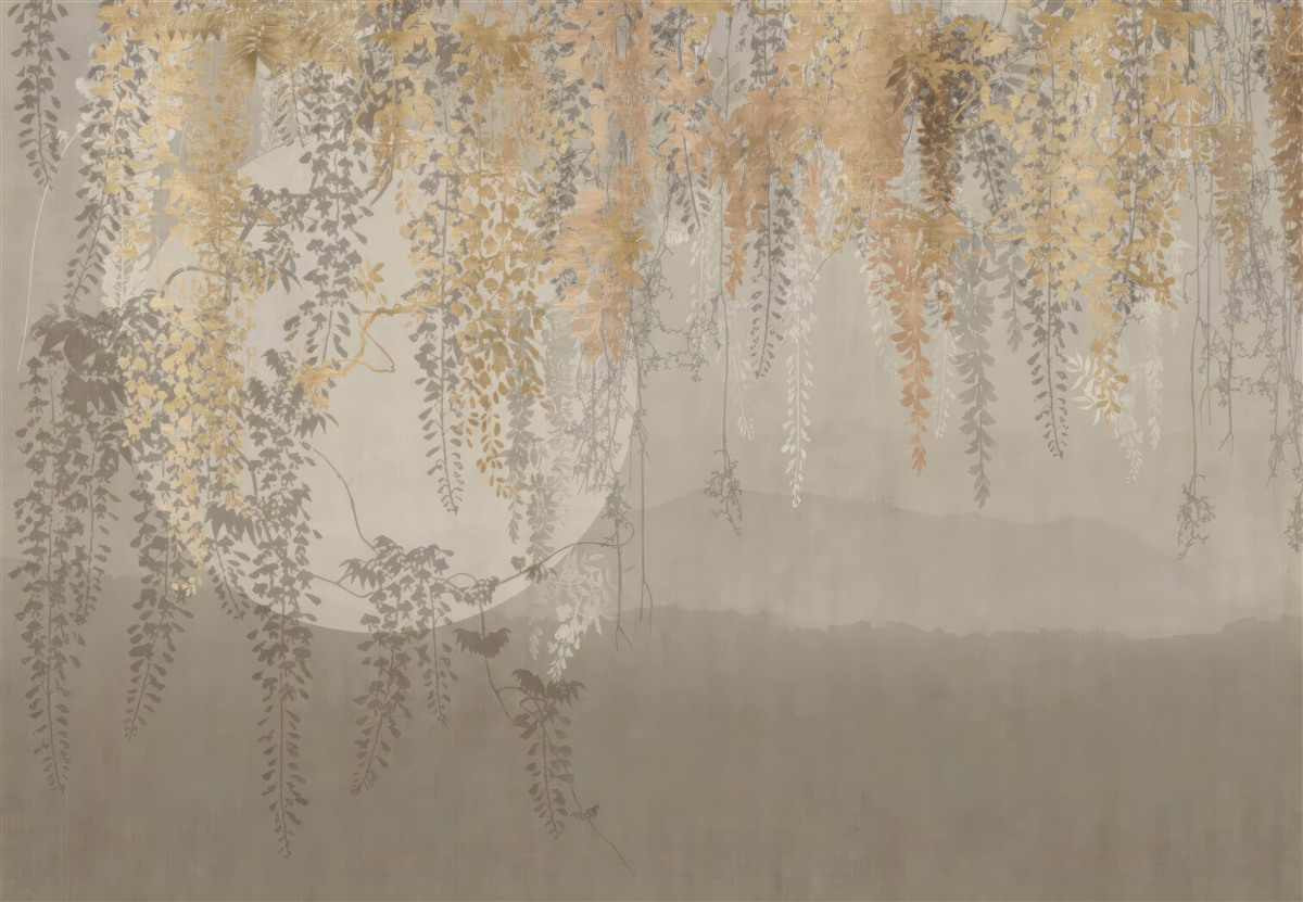 Фотошпалери тонкі рослини, що тягнуться донизу