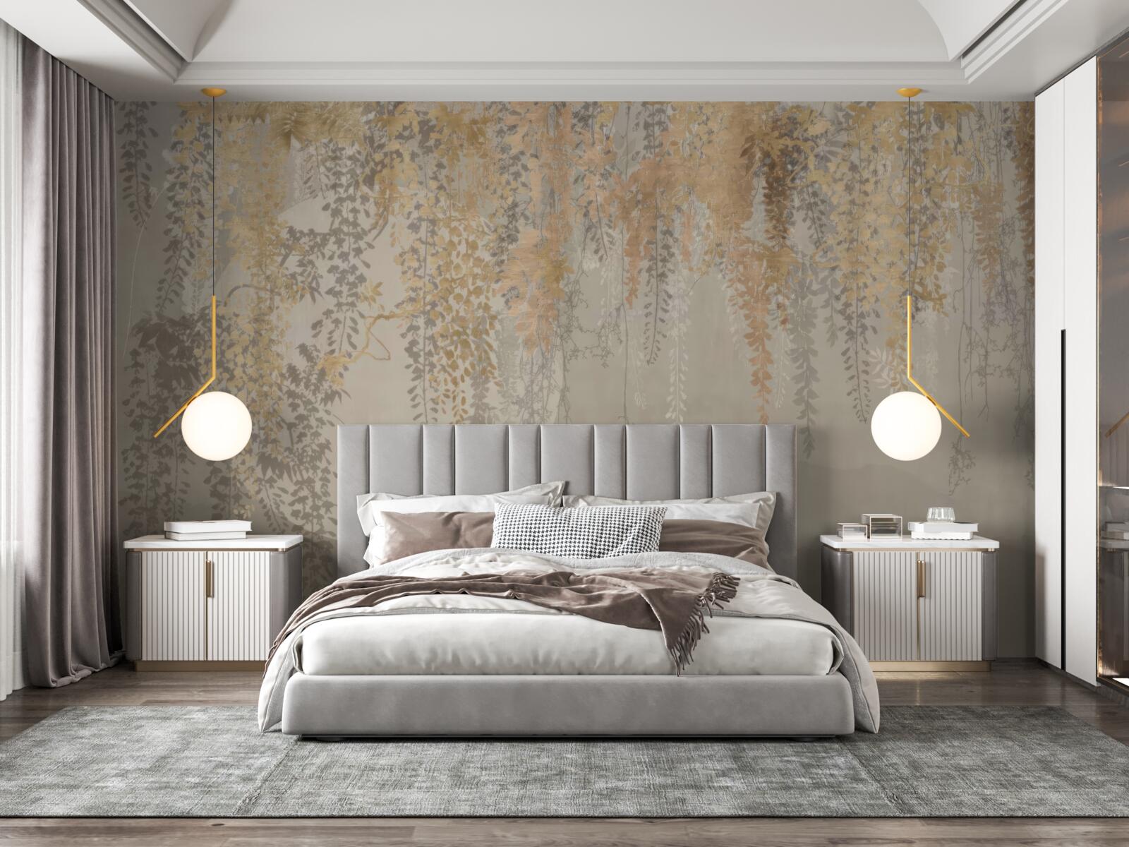 Фотошпалери тонкі рослини, що тягнуться донизу