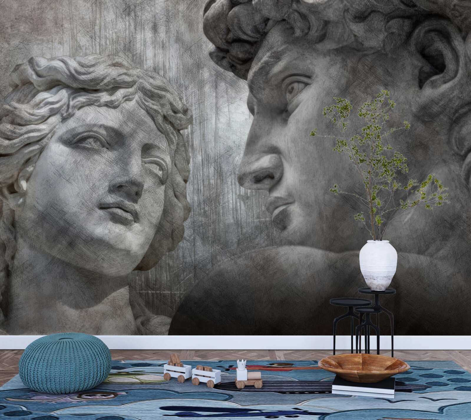 Фотошпалери двоє розмальованих молодих людей