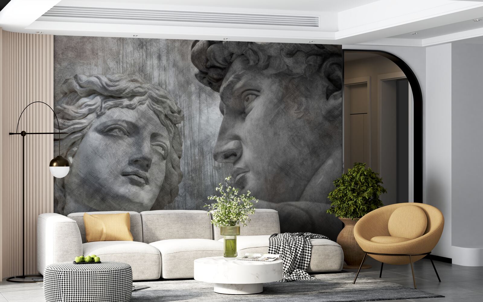 Фотошпалери двоє розмальованих молодих людей