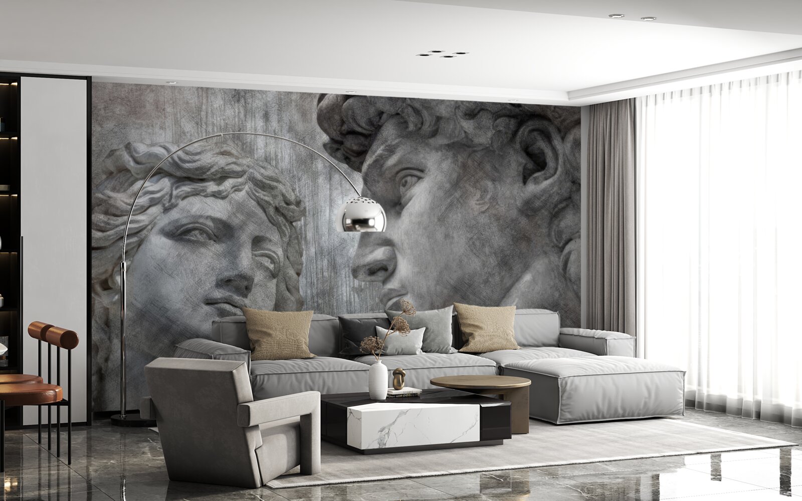 Фотошпалери двоє розмальованих молодих людей