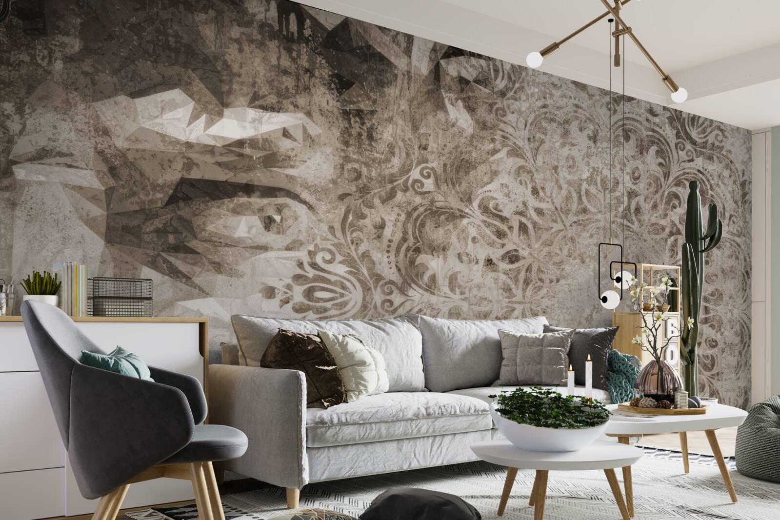 Фотошпалери обриси особи