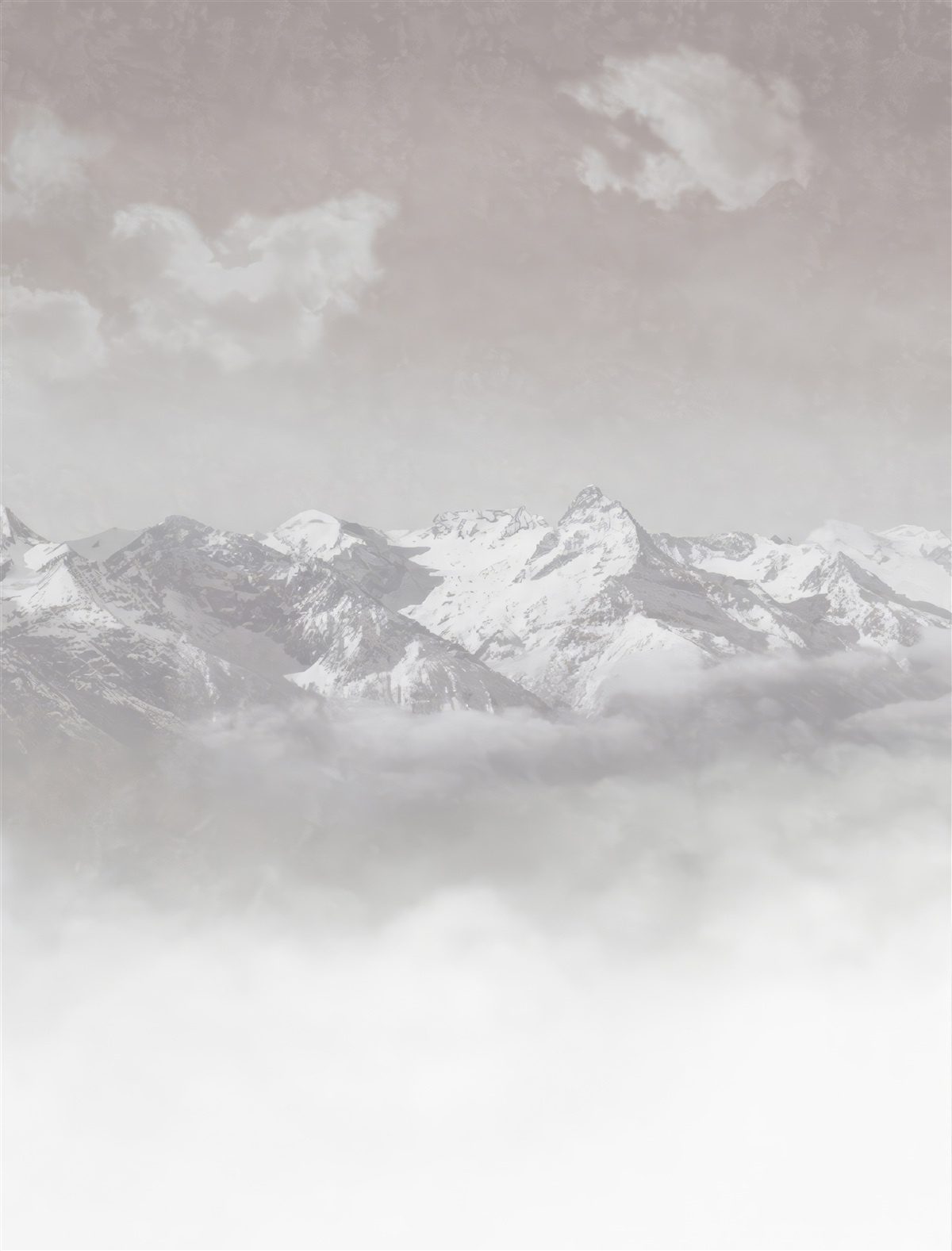 Фотошпалери туманні гори