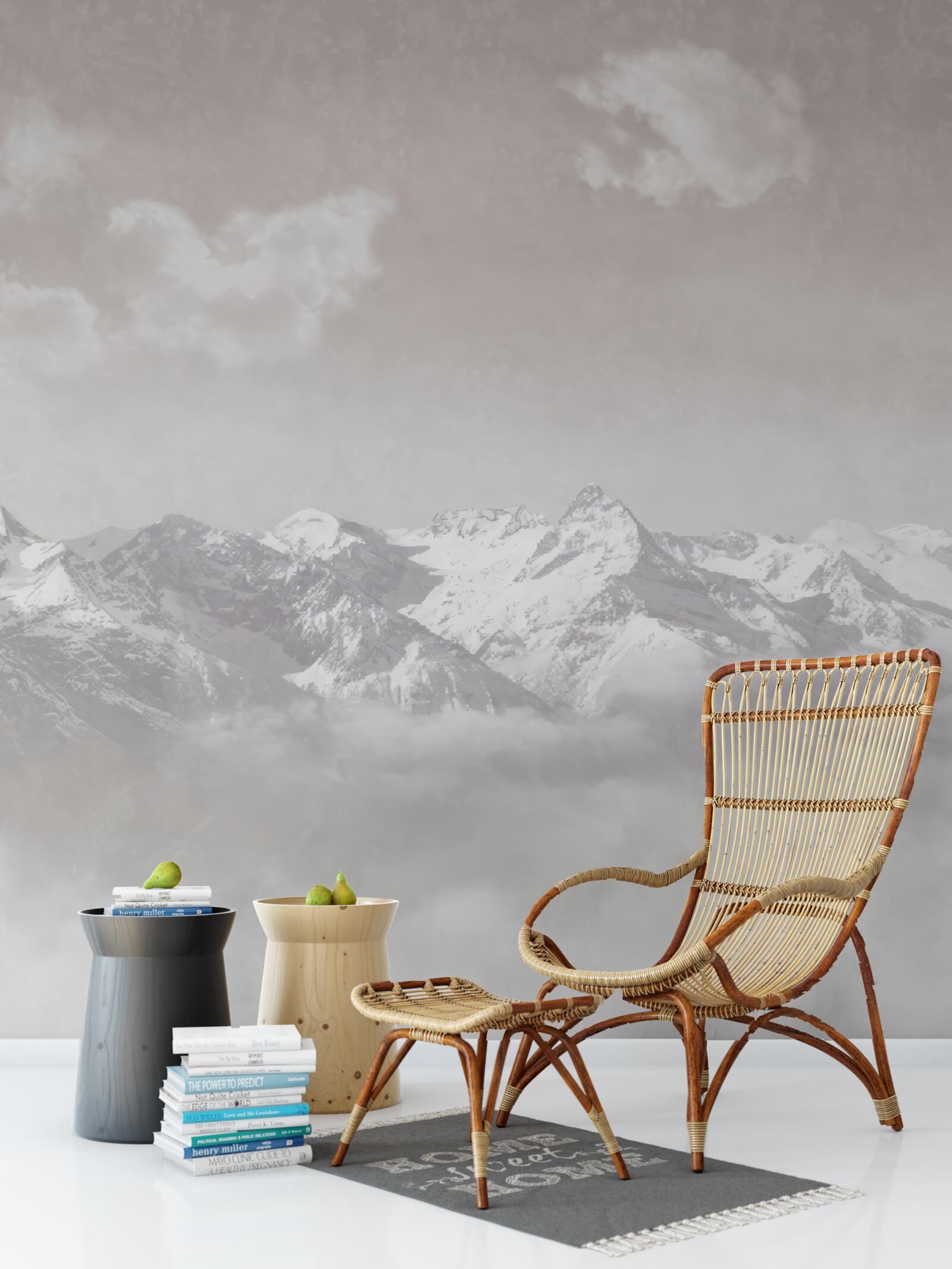 Фотошпалери туманні гори