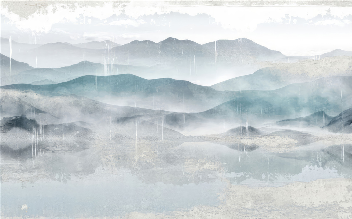 Фотошпалери розмиті контури гір