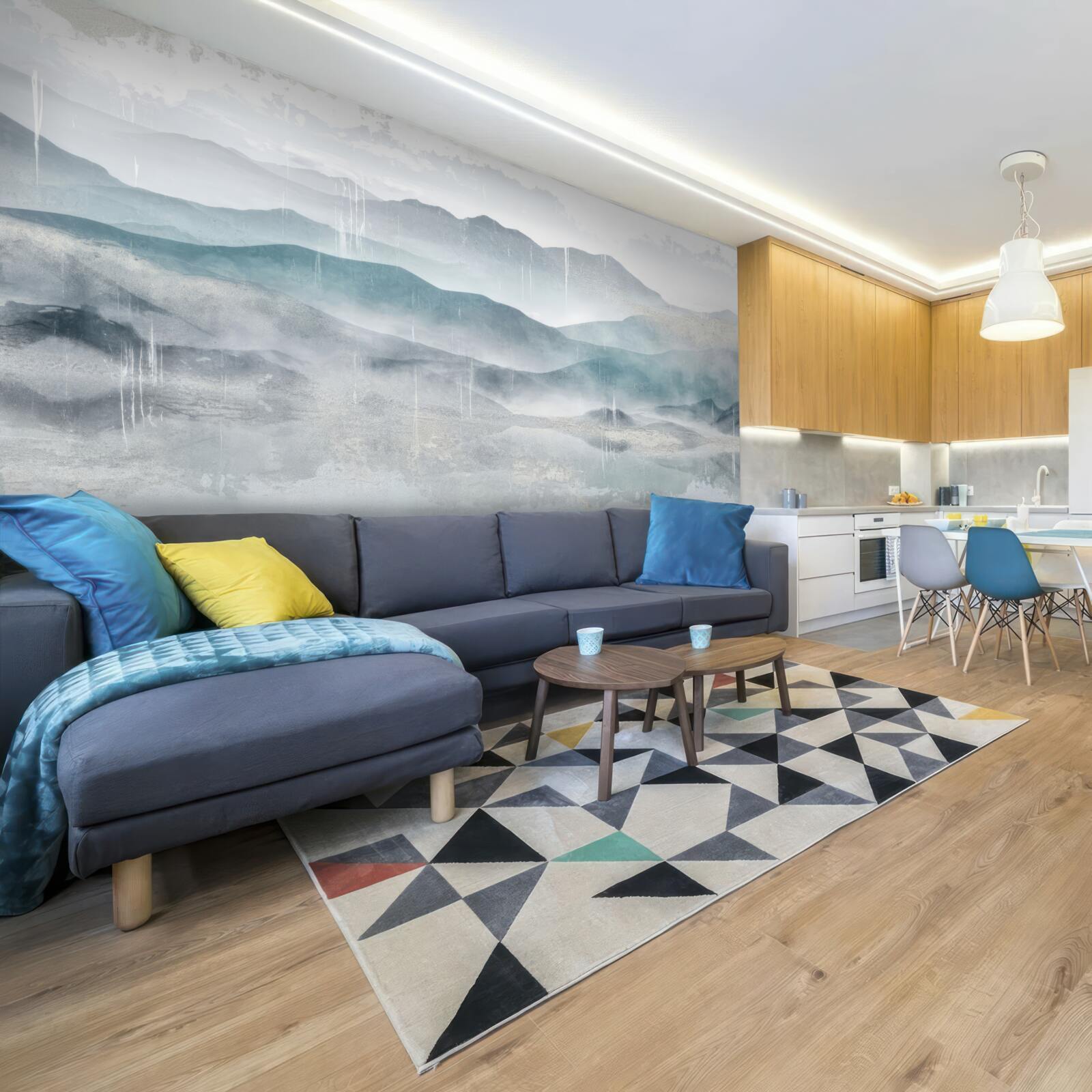 Фотошпалери розмиті контури гір