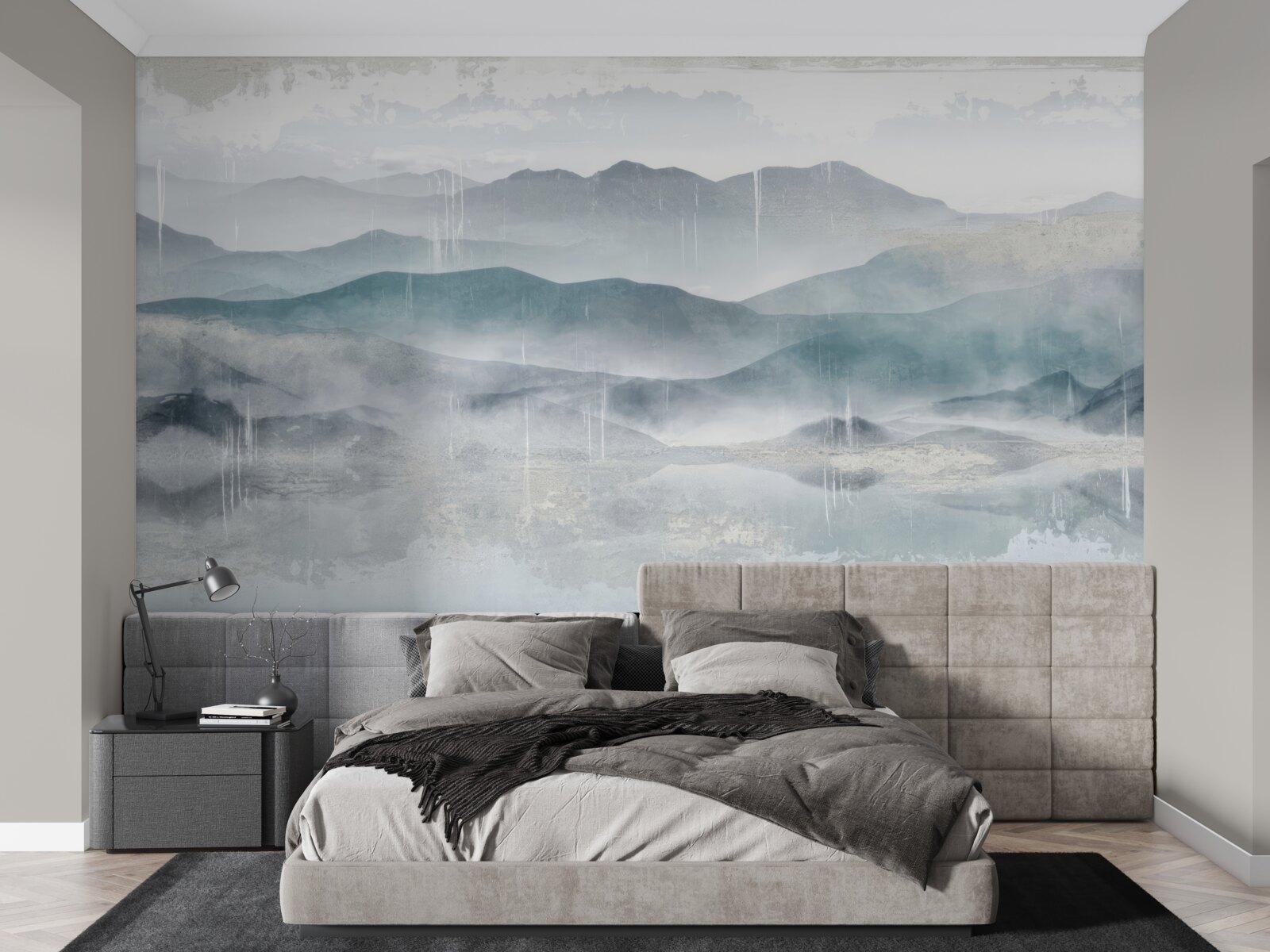 Фотошпалери розмиті контури гір