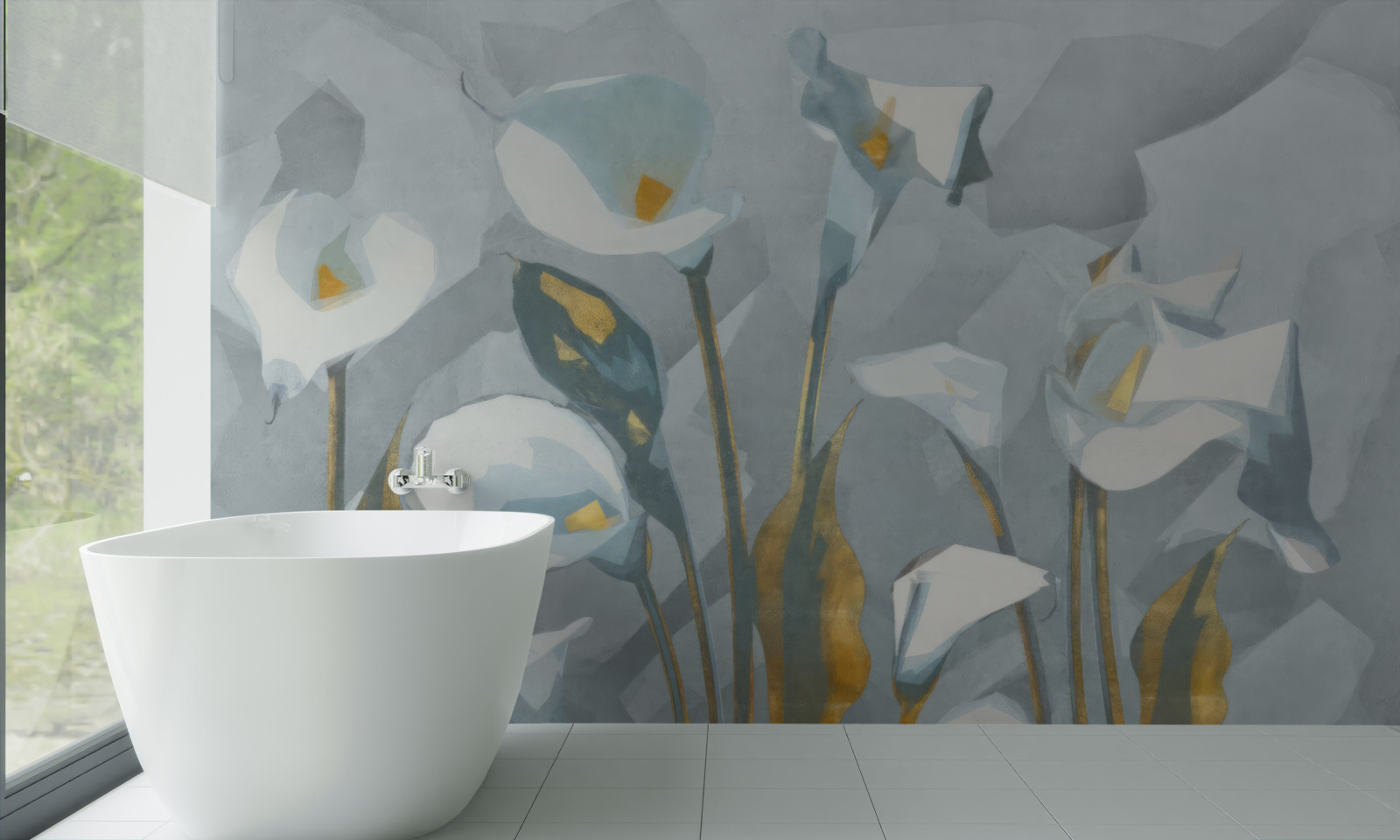 Фотошпалери фекалії білого кольору