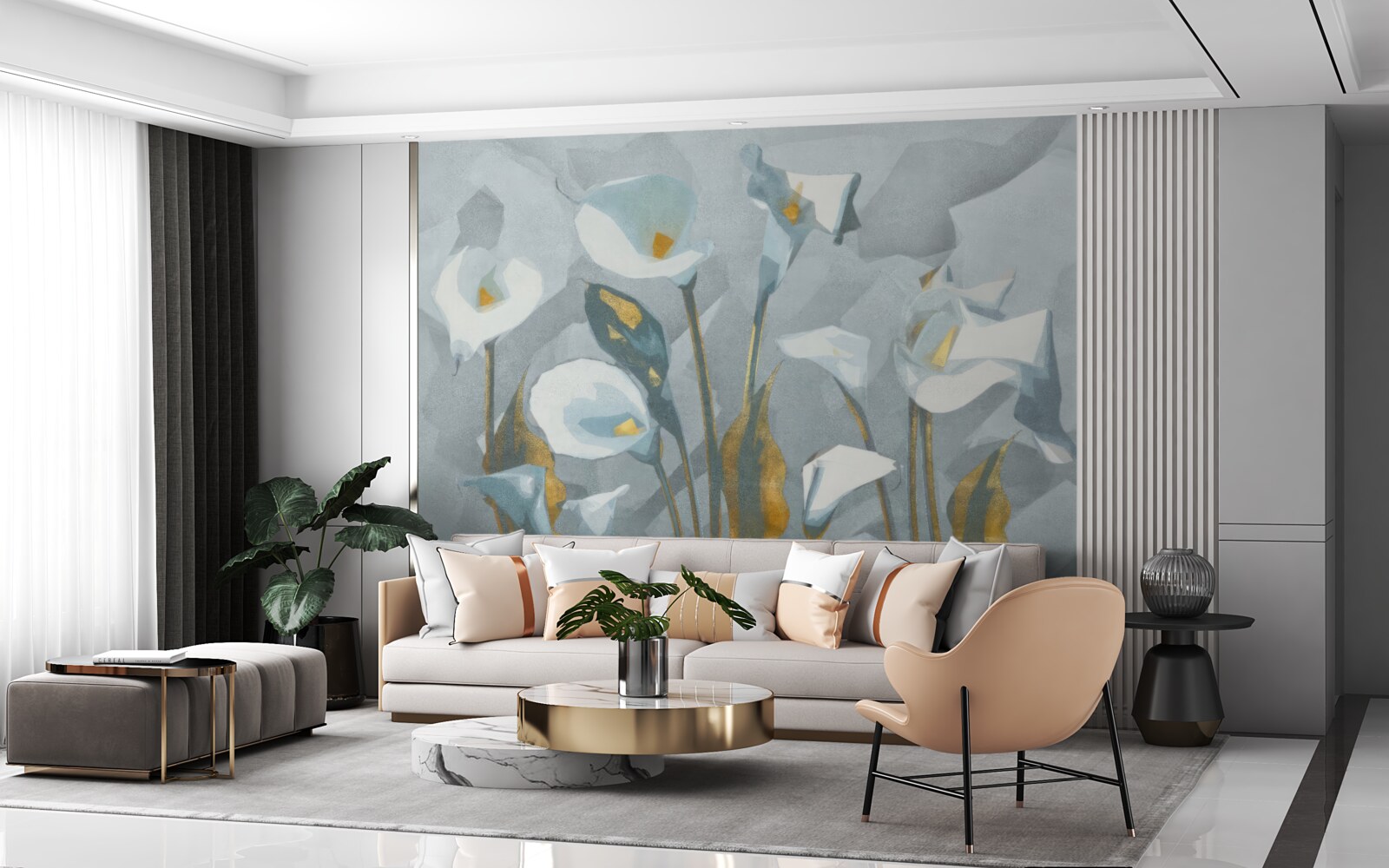 Фотошпалери фекалії білого кольору