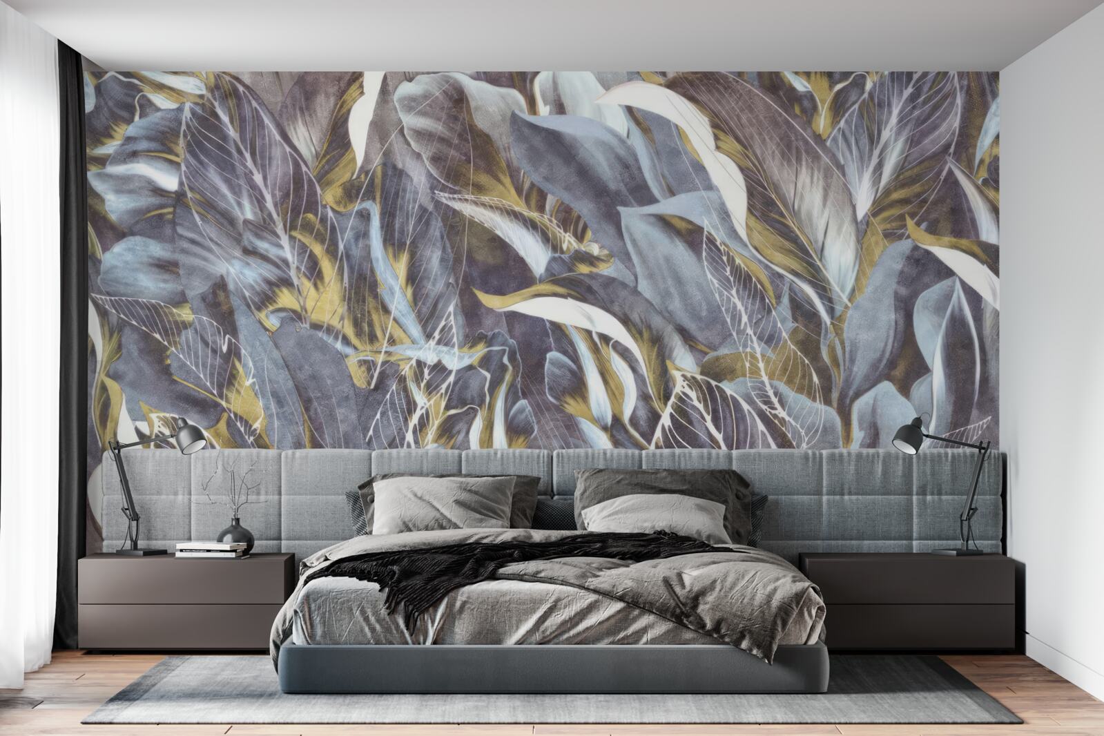 Фотошпалери щільна завіса листя