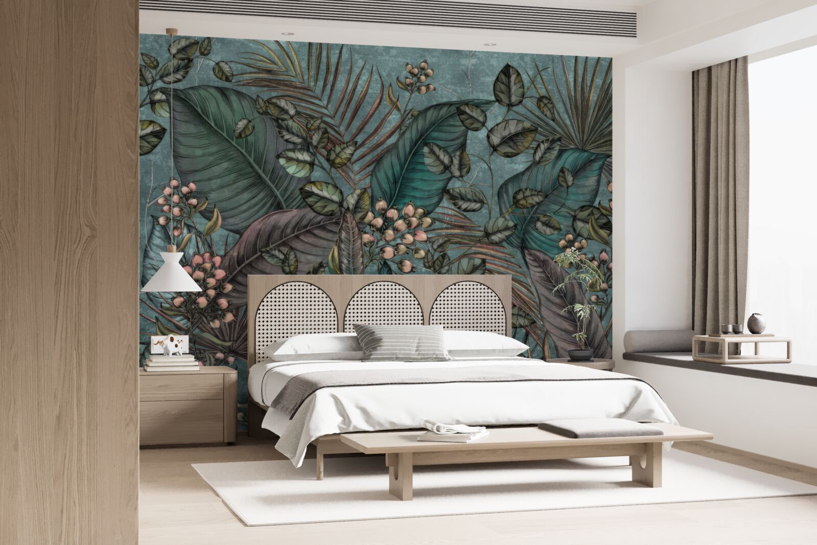 Фотошпалери тло темного листя