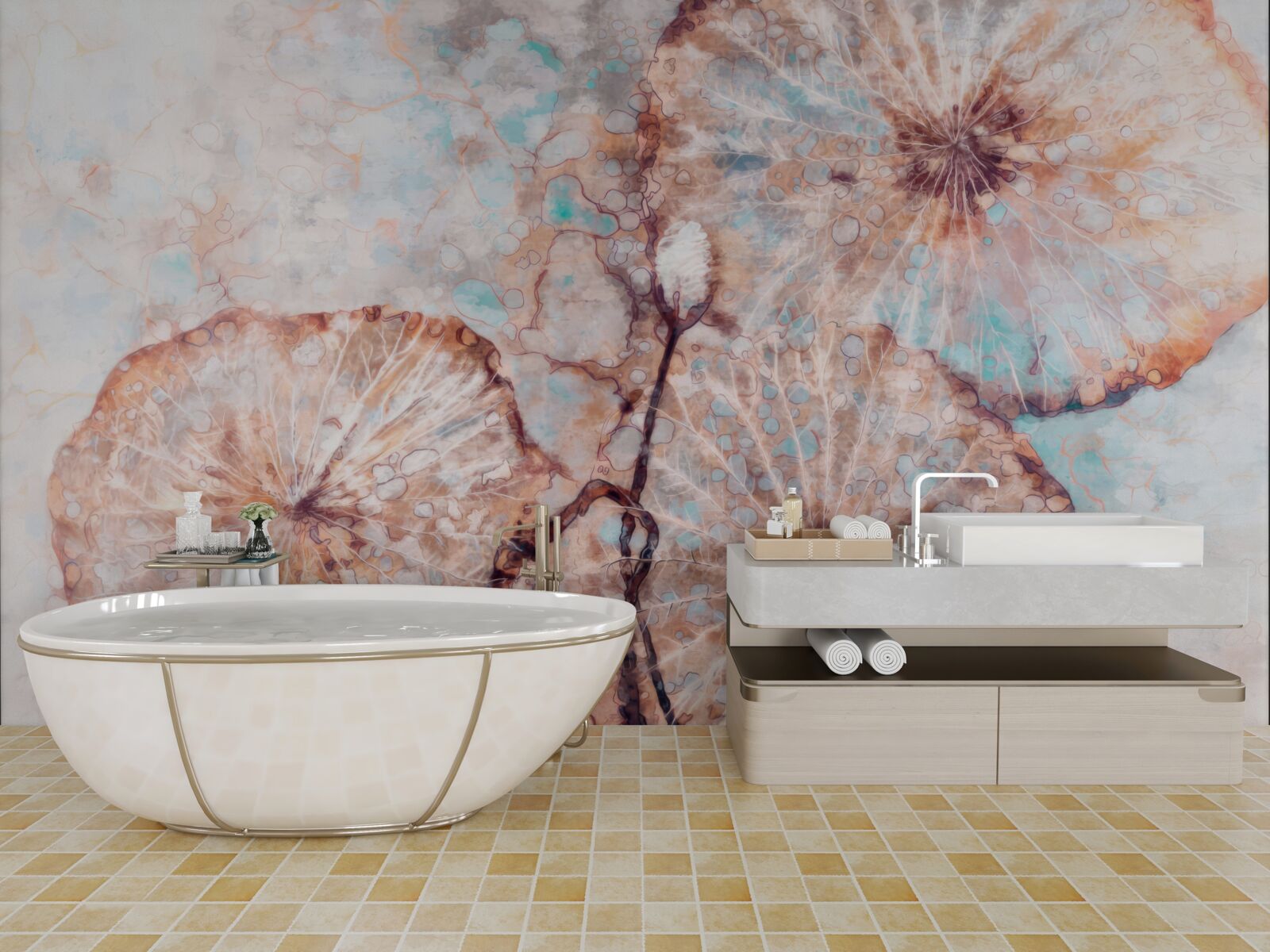 Фотошпалери рослина представлена у незвичний спосіб