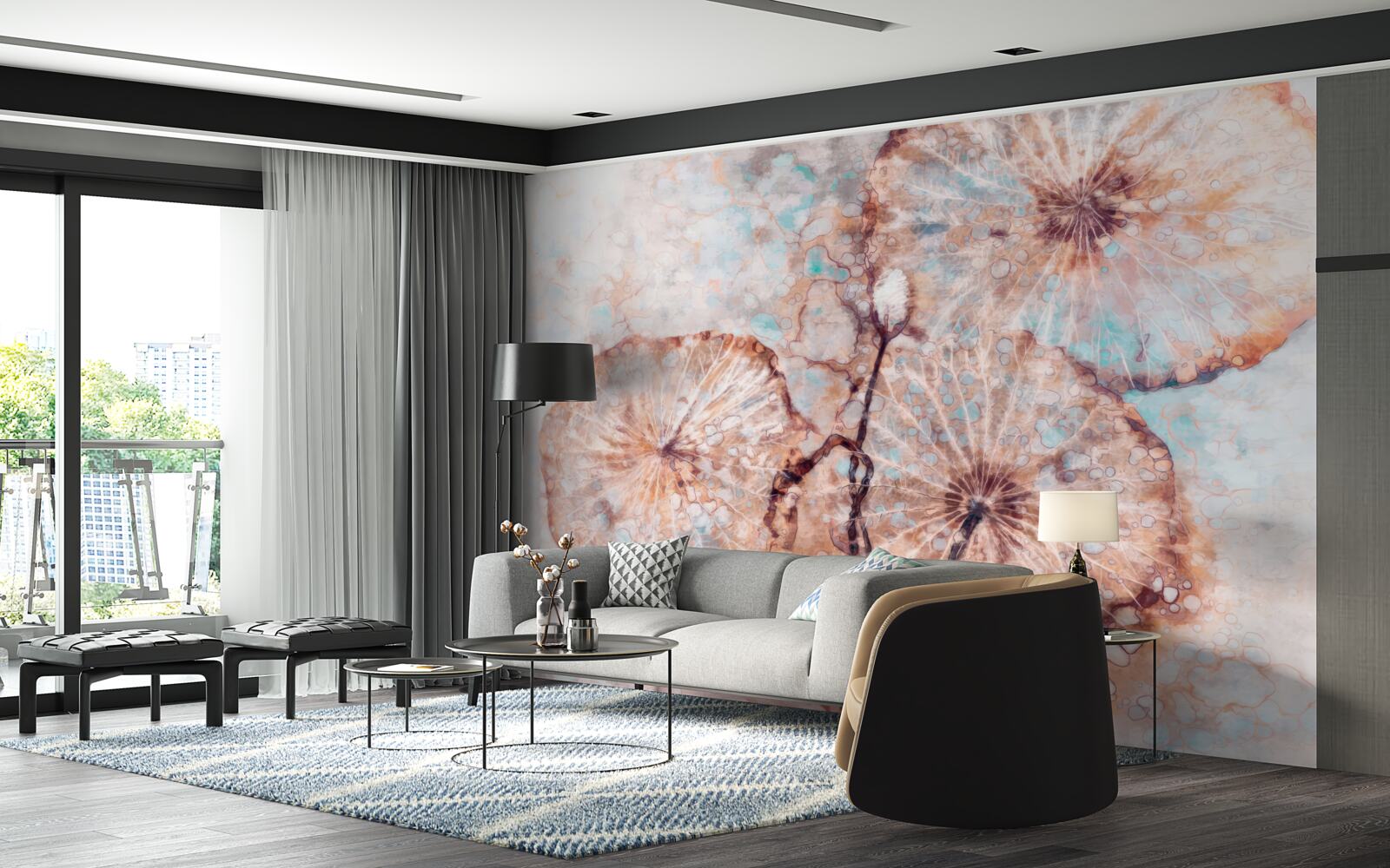 Фотошпалери рослина представлена у незвичний спосіб