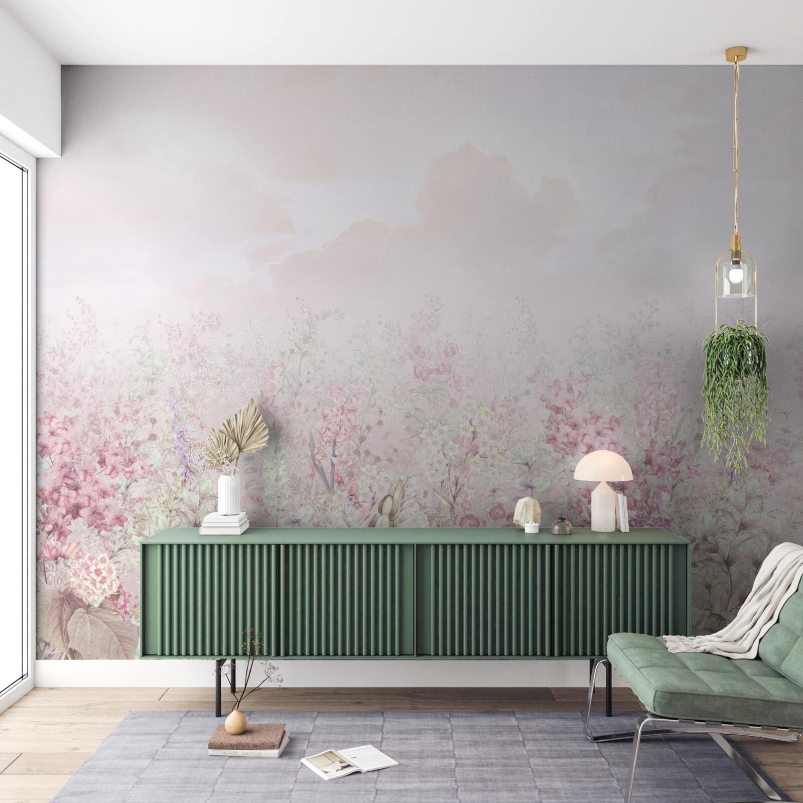 Фотошпалери Луг, усіяний квітами