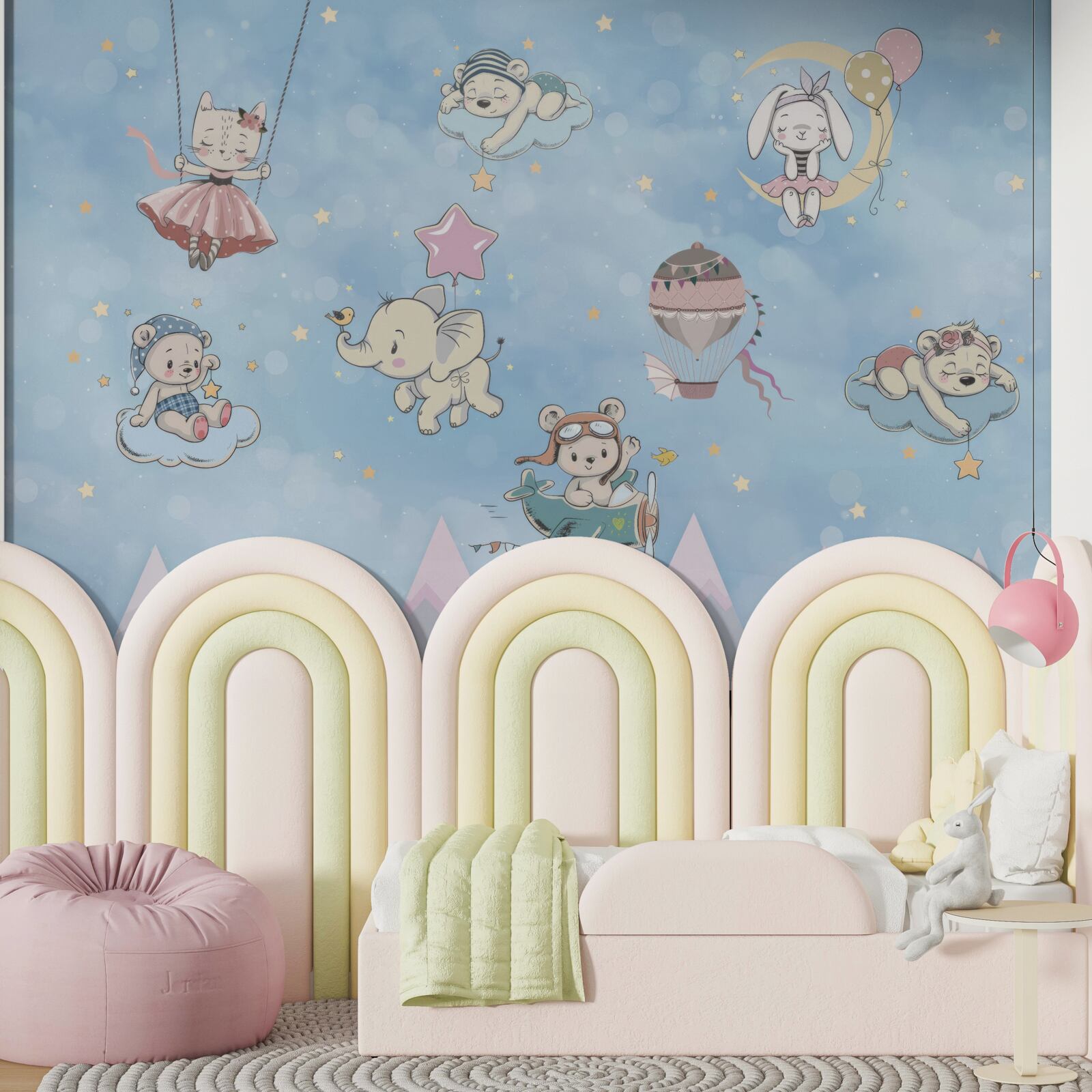 Фотошпалери тварини граються в небі