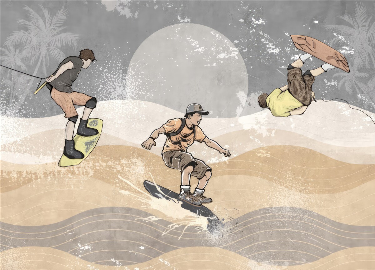 Фотошпалери сноубордисти розважаються