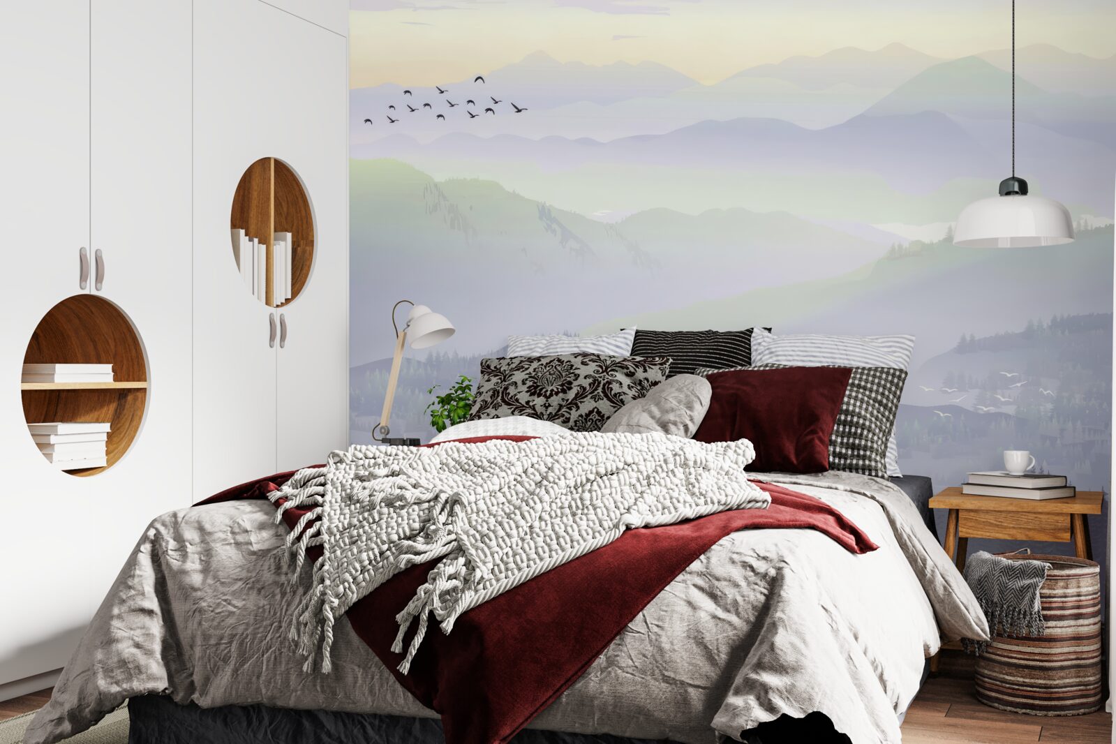 Фотошпалери птахи повертаються до сплячого лісу