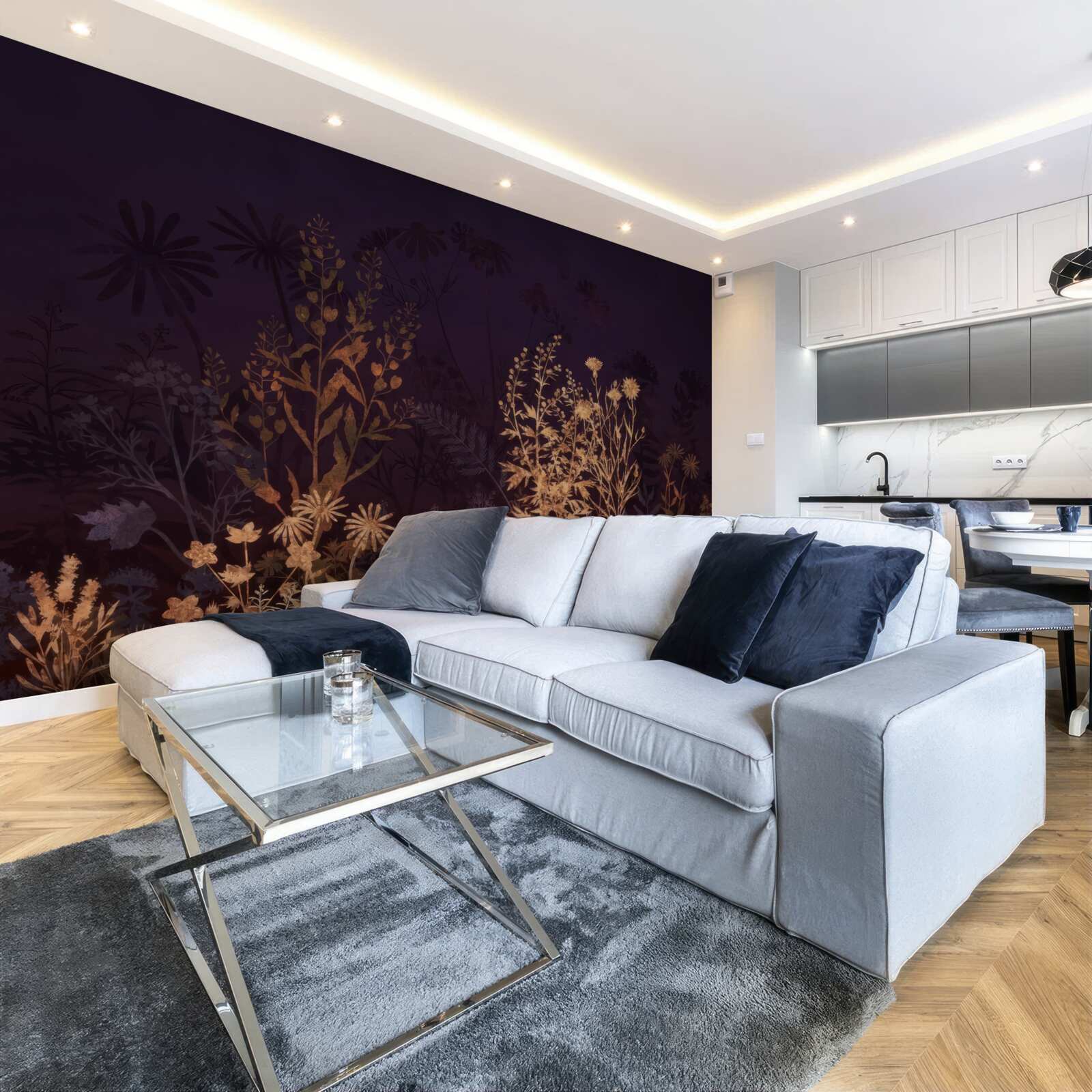 Фотошпалери Сплячі джунглі освітлені місячним світлом