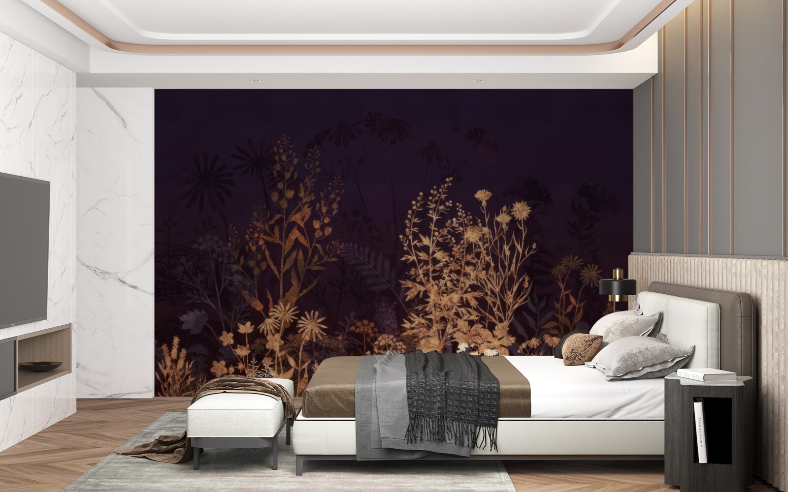 Фотошпалери Сплячі джунглі освітлені місячним світлом