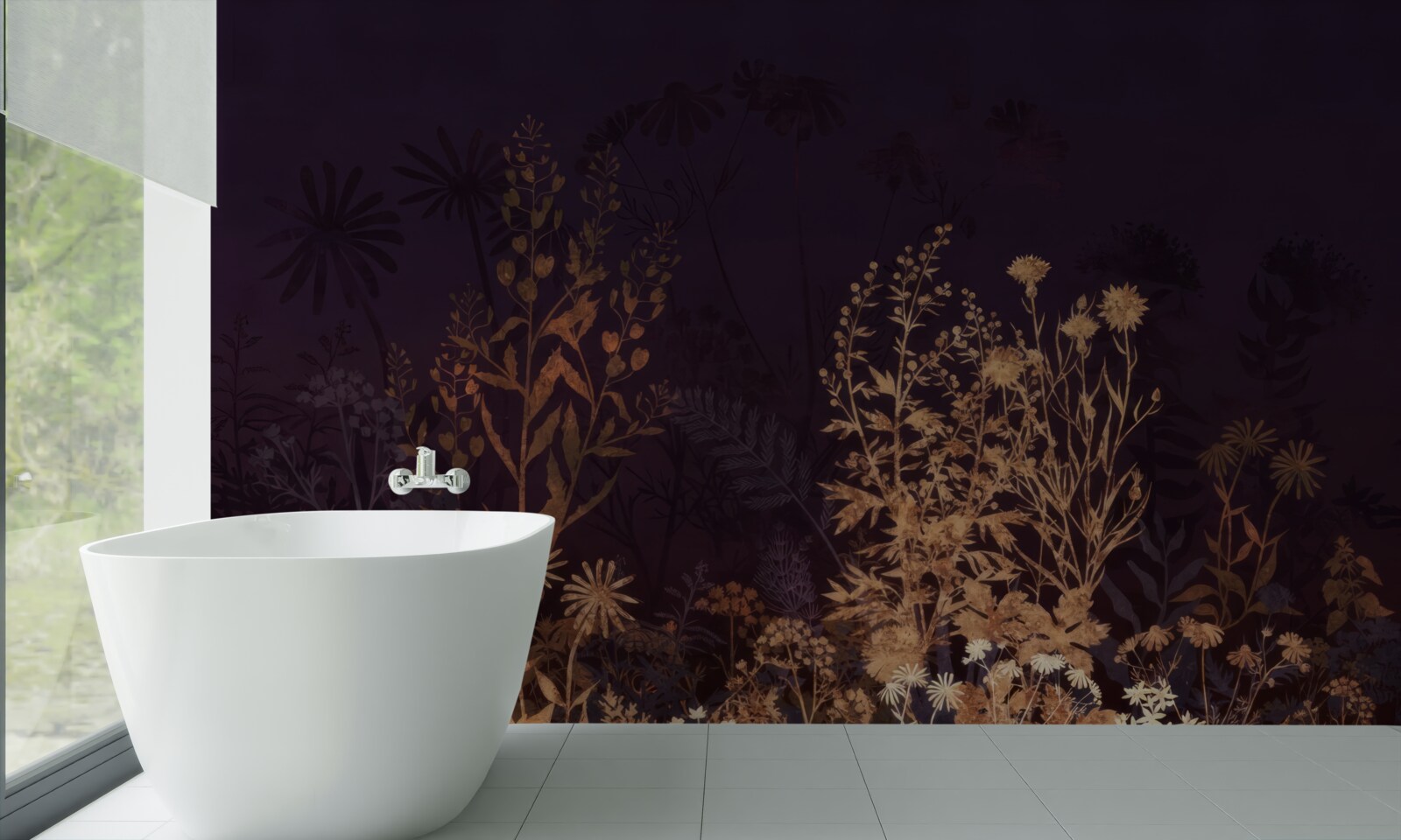 Фотошпалери Сплячі джунглі освітлені місячним світлом