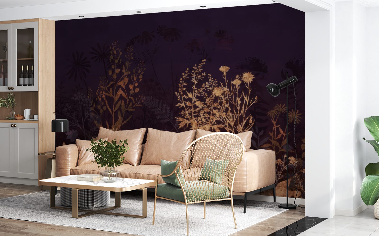 Фотошпалери Сплячі джунглі освітлені місячним світлом