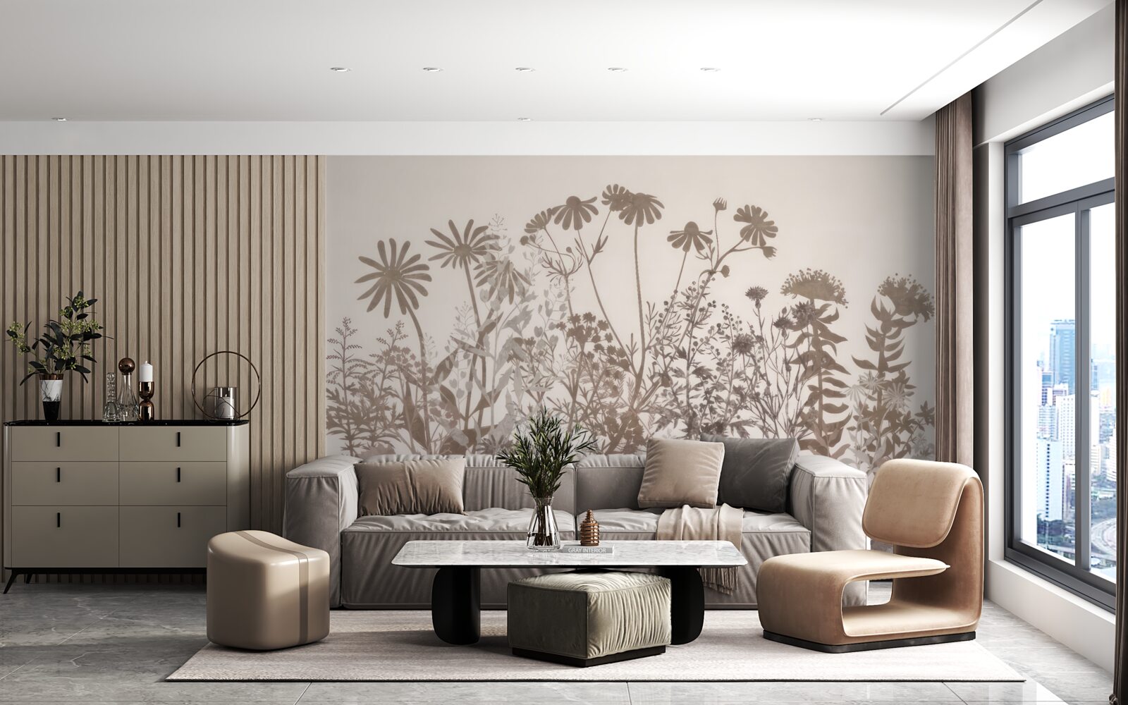 Фотошпалери Густо зарослий луг