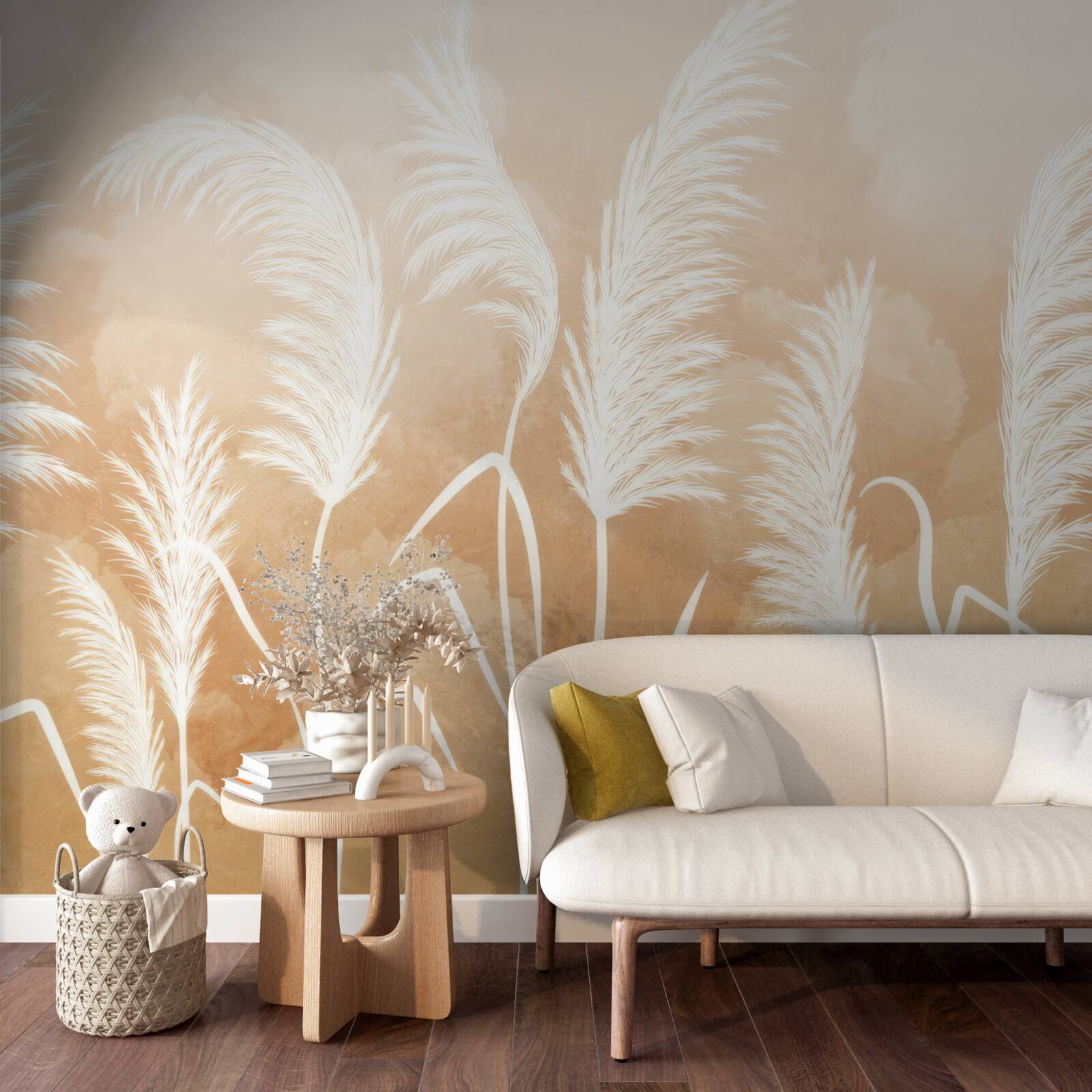 Фотошпалери біле листя, що тріпоче на вітрі