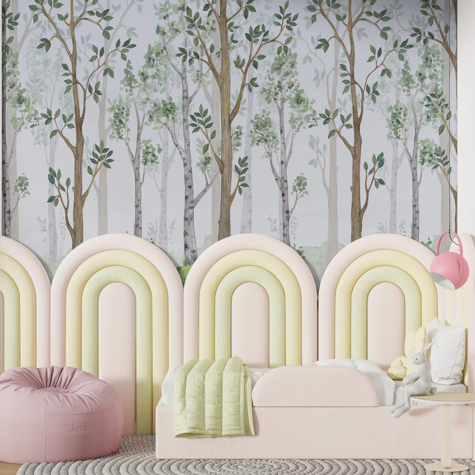 Фотошпалери тонка змішана деревина