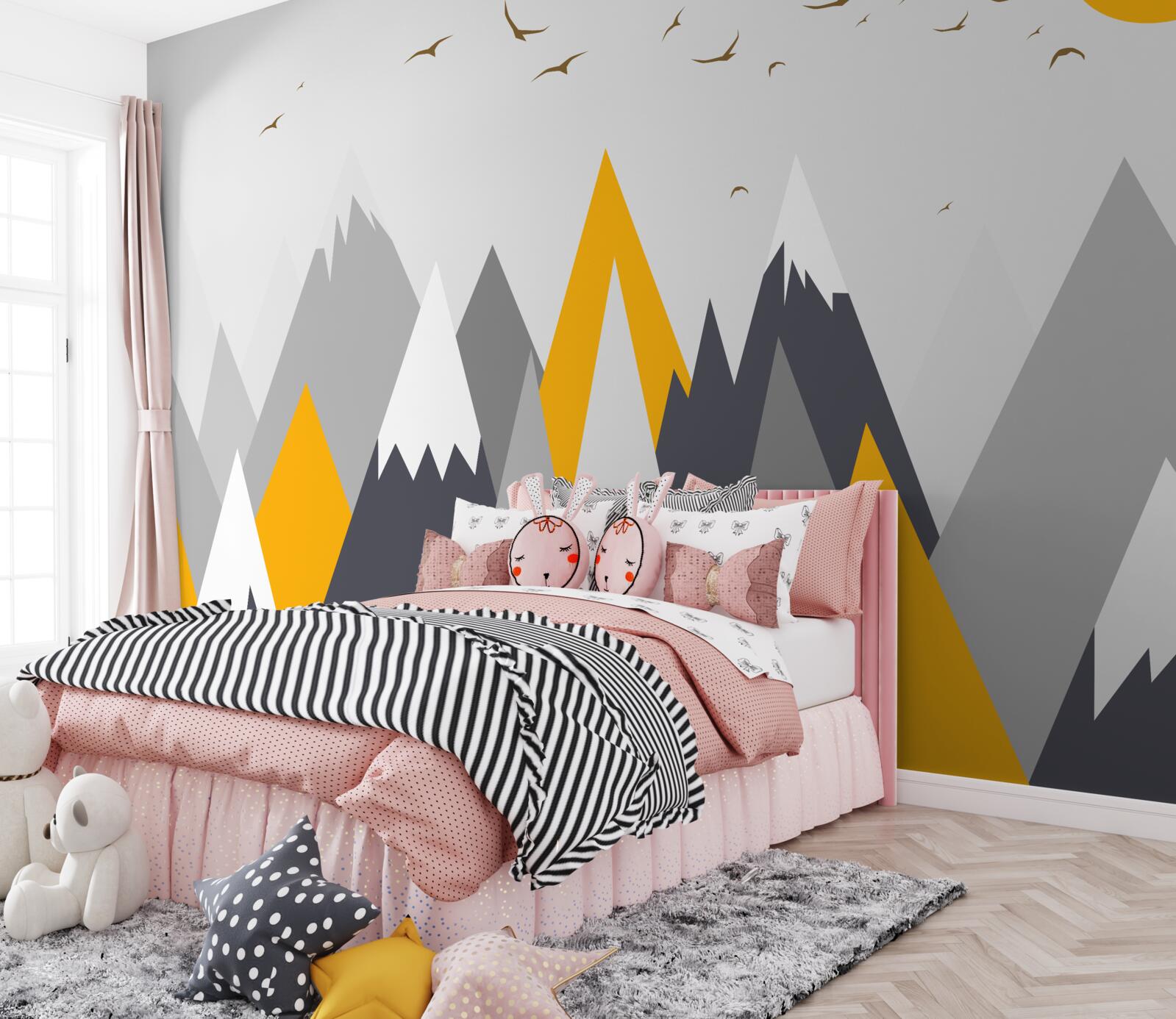 Фотошпалери Сонячне світло заливає вершини гір