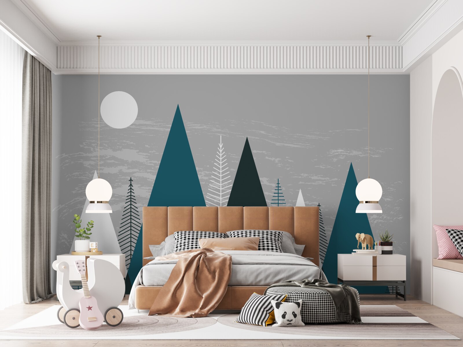 Фотошпалери темрява огорнула смарагдовий ліс