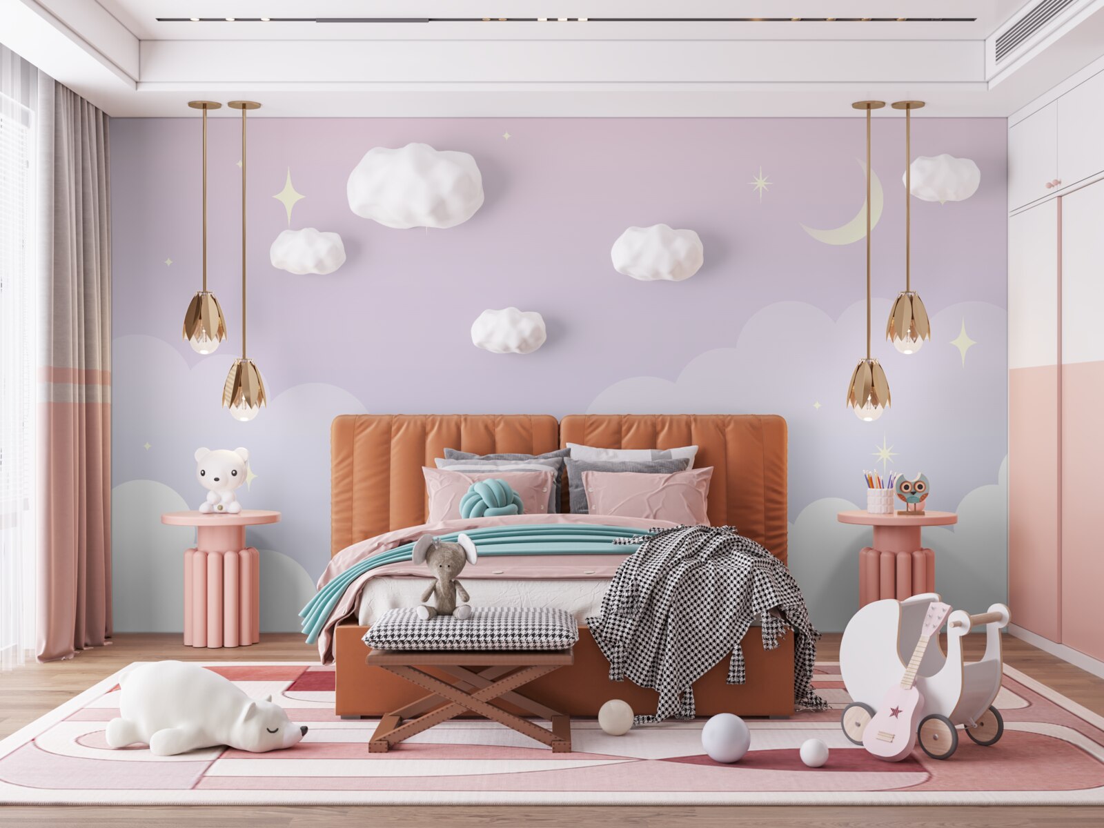 Фотошпалери небо в обіймах сну і сяючих зірок