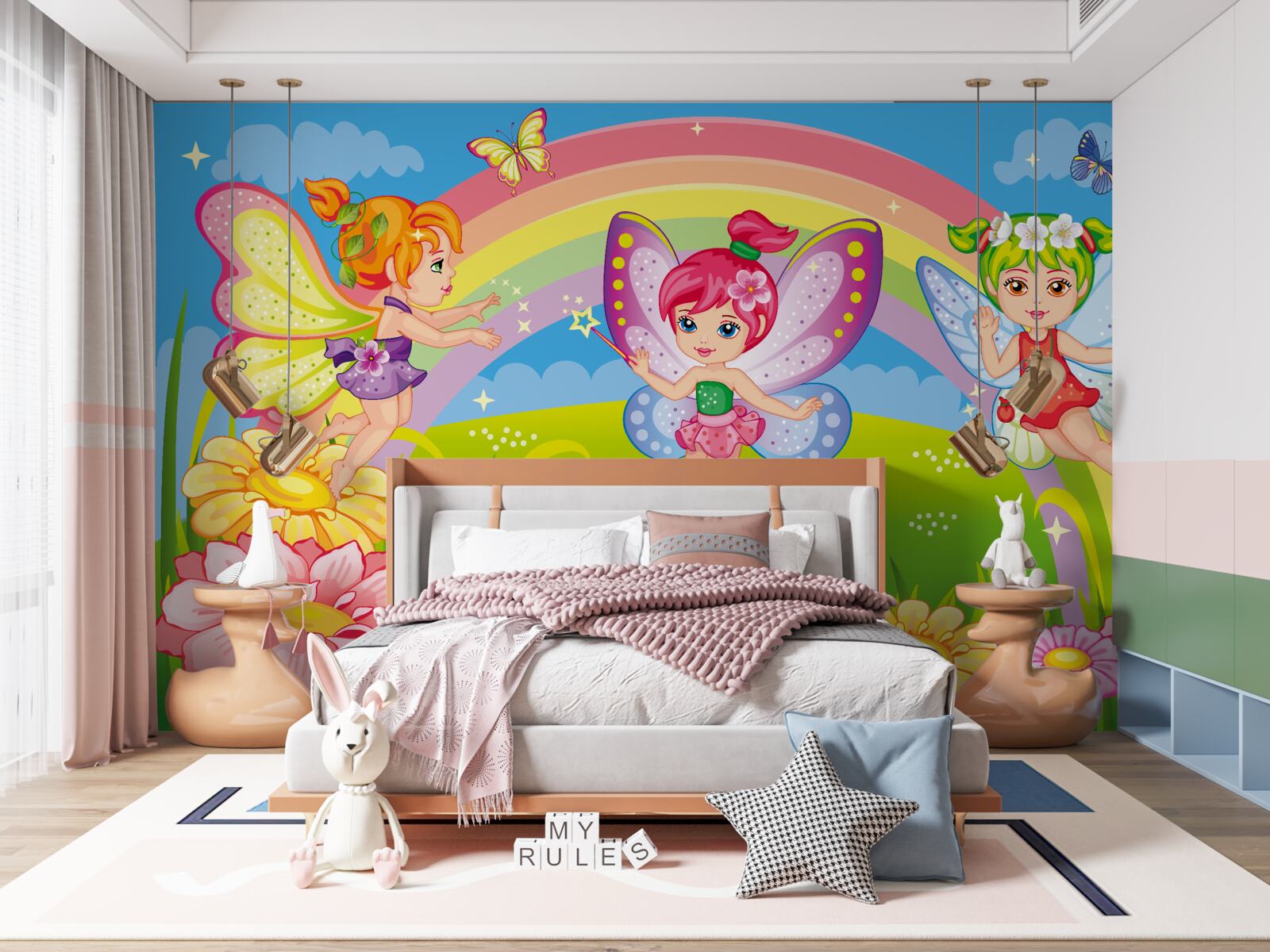 Фотошпалери казкові друзі на галявині