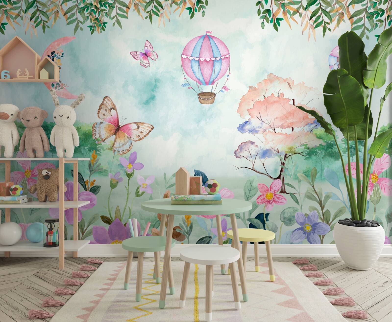 Фотошпалери Світ казки, що розквітає яскравими барвами