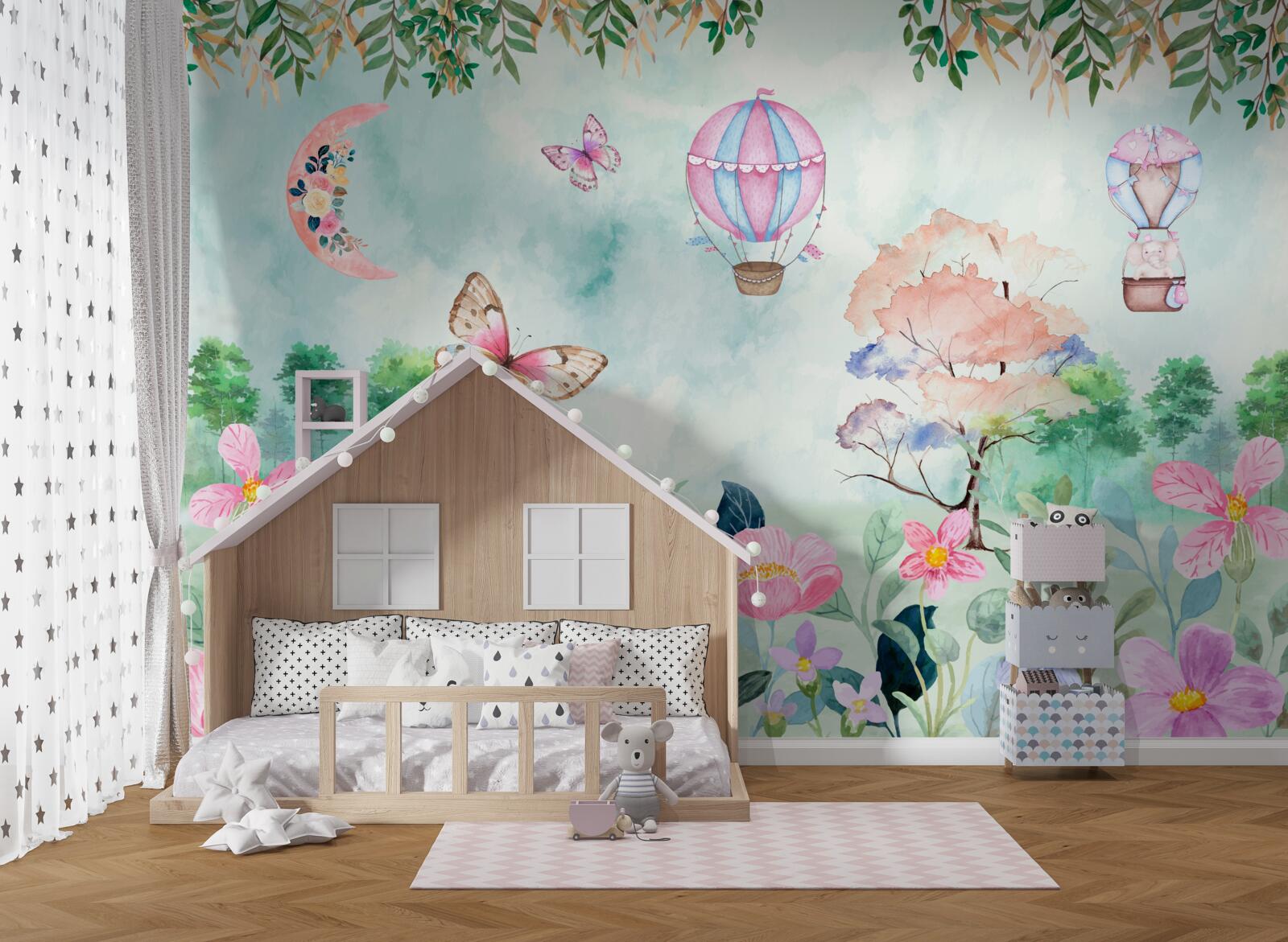 Фотошпалери Світ казки, що розквітає яскравими барвами