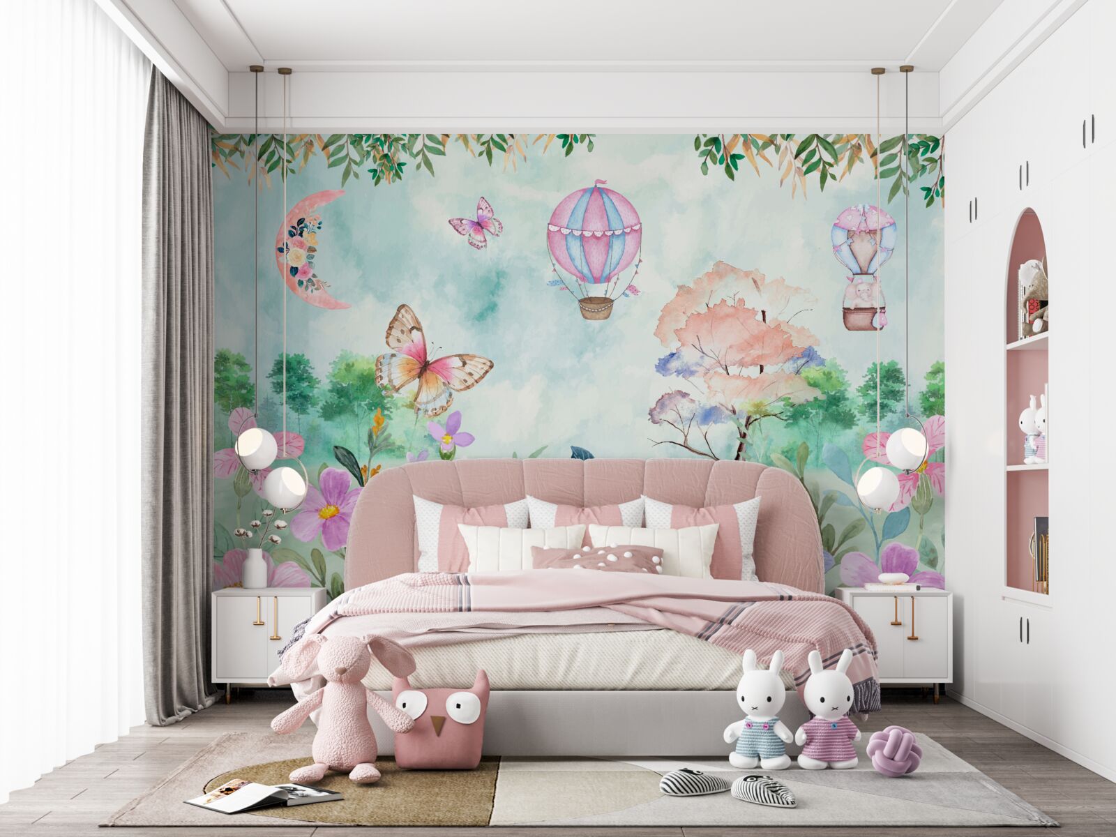 Фотошпалери Світ казки, що розквітає яскравими барвами