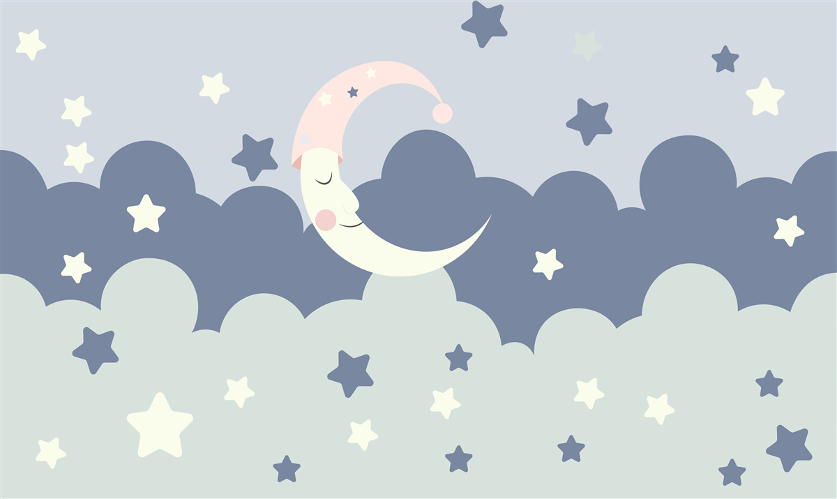 Фотошпалери Місяць і світила засинають