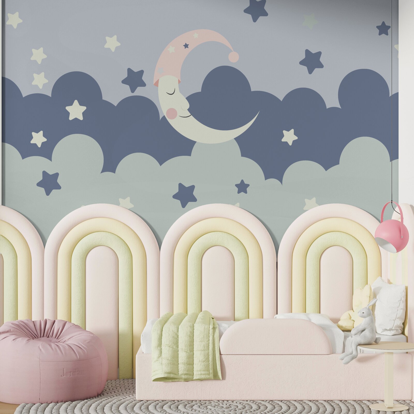 Фотошпалери Місяць і світила засинають