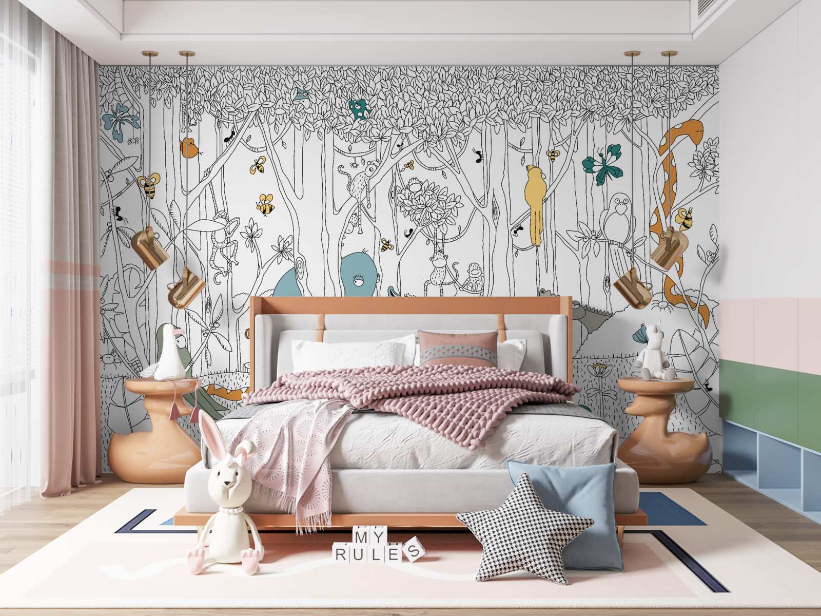 Фотошпалери лісові тварини для дітей