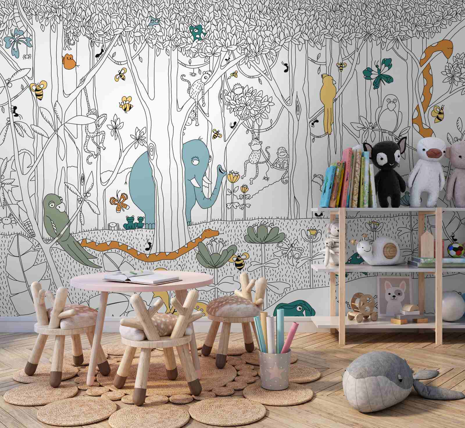 Фотошпалери лісові тварини для дітей