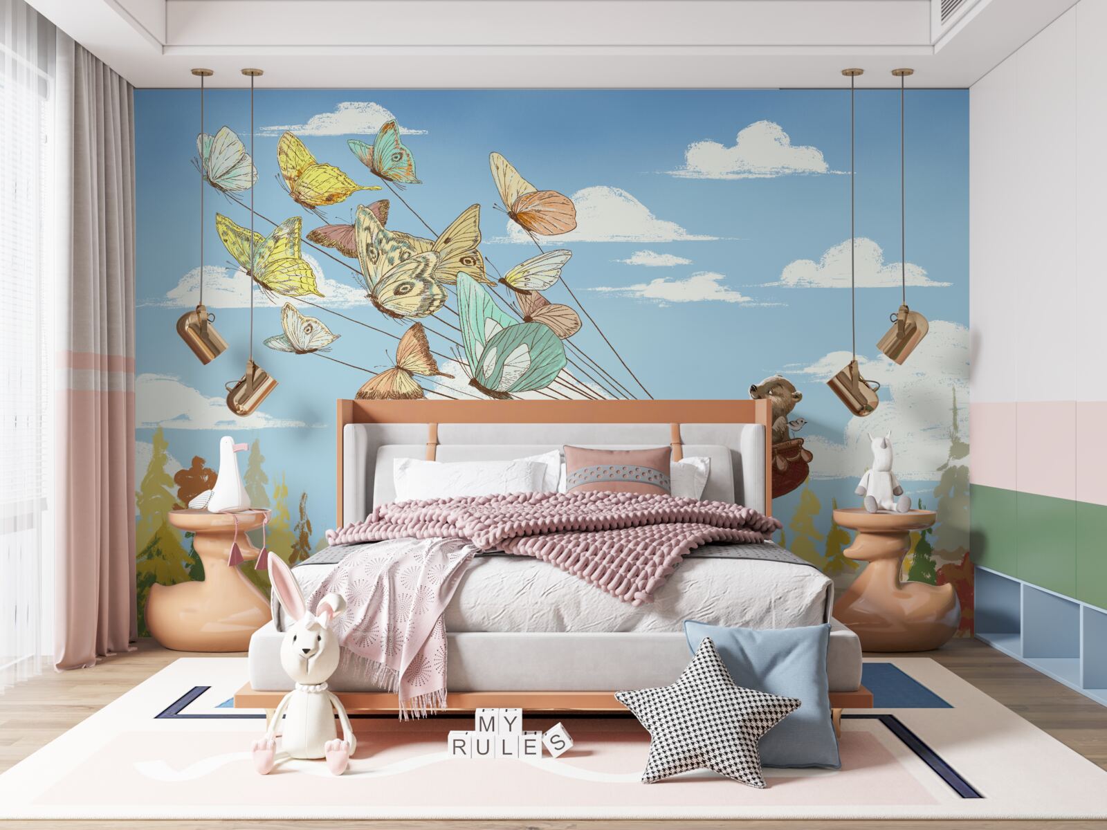 Фотошпалери лісових мешканців переносять метелики