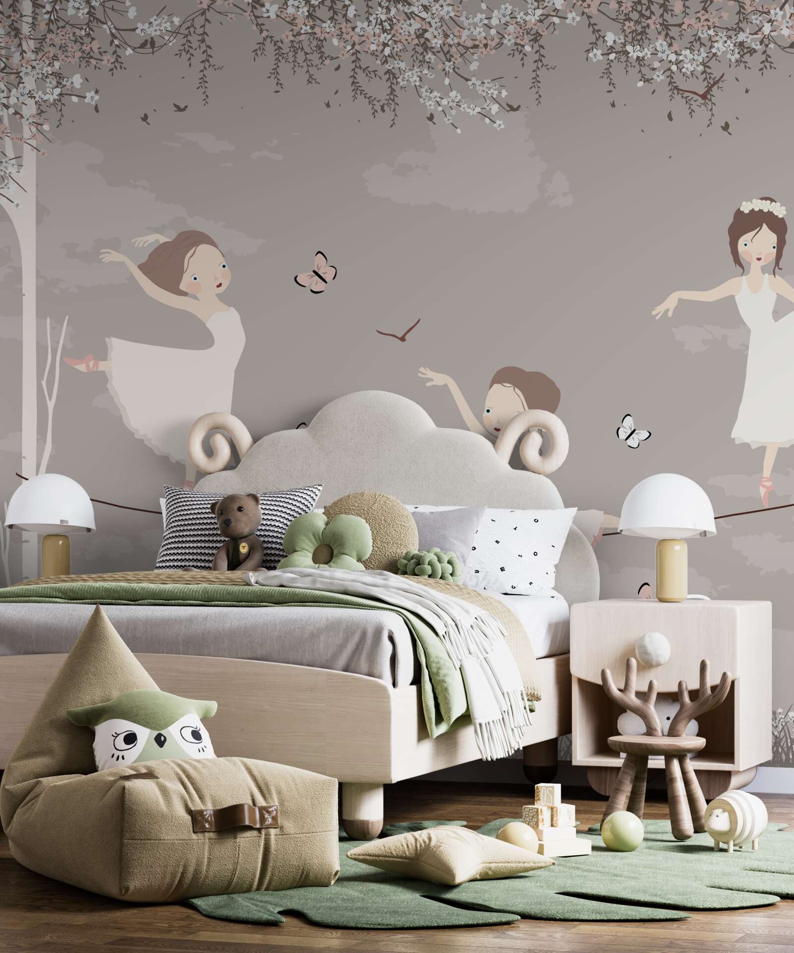 Фотошпалери акробатичні дівчата на канаті