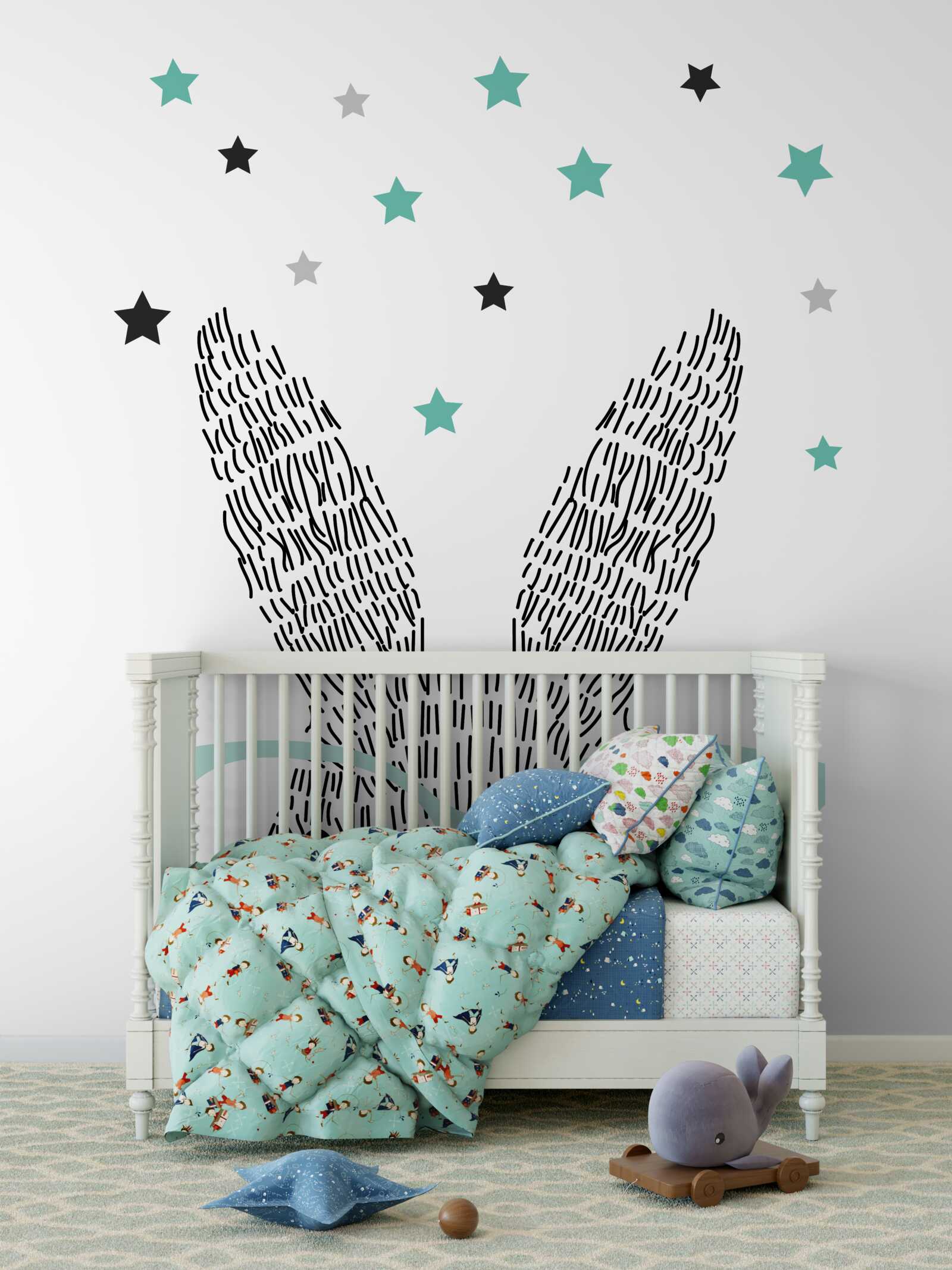 Фотошпалери аморфний зайчик в окулярах