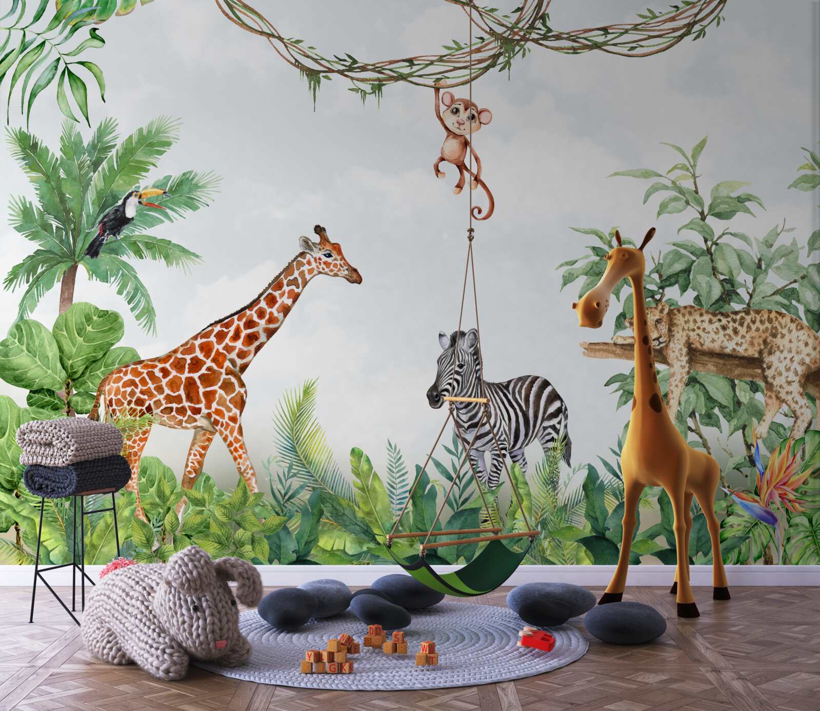 Фотошпалери відпочивають тварини з тропічних регіонів