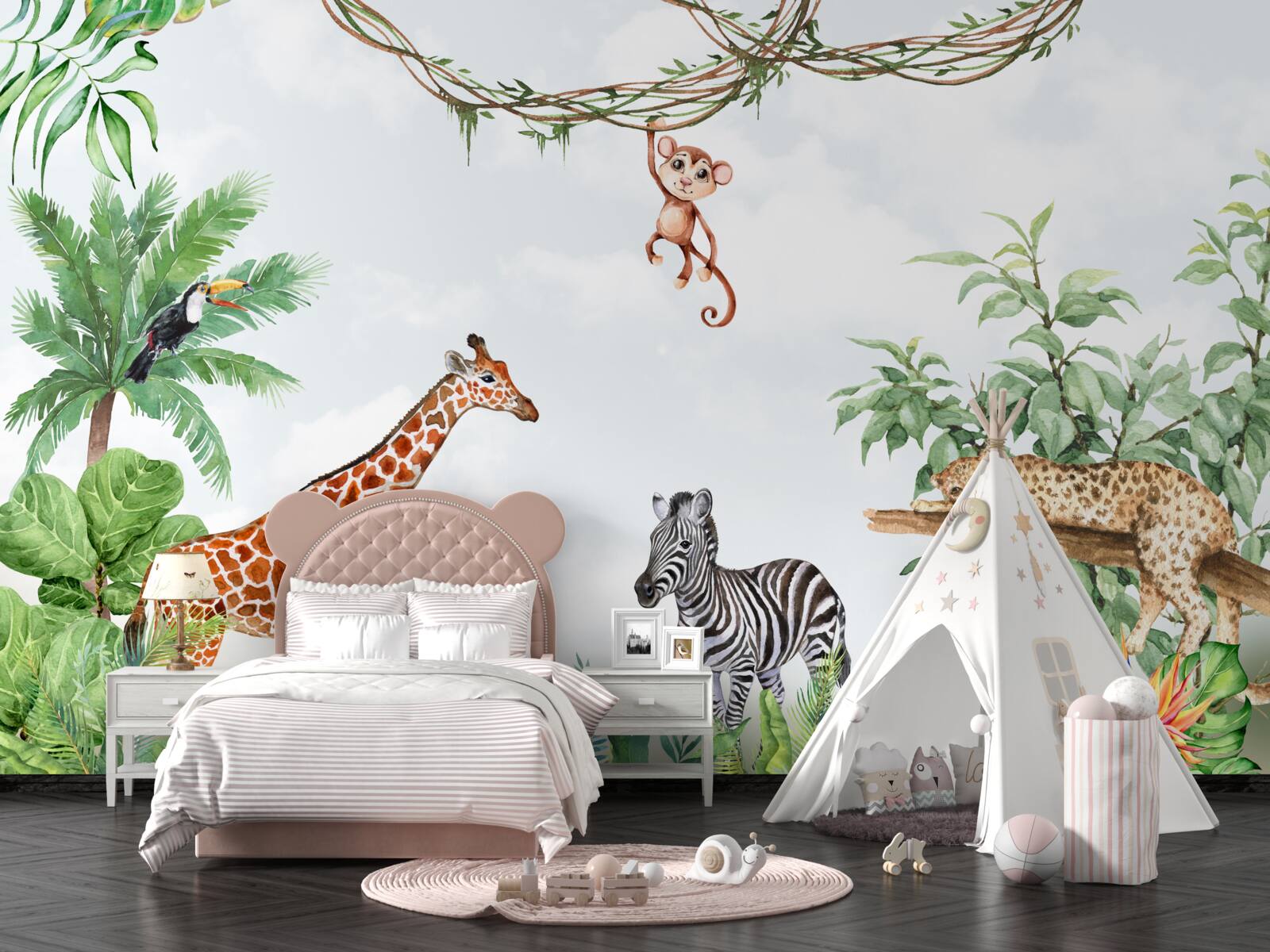 Фотошпалери відпочивають тварини з тропічних регіонів