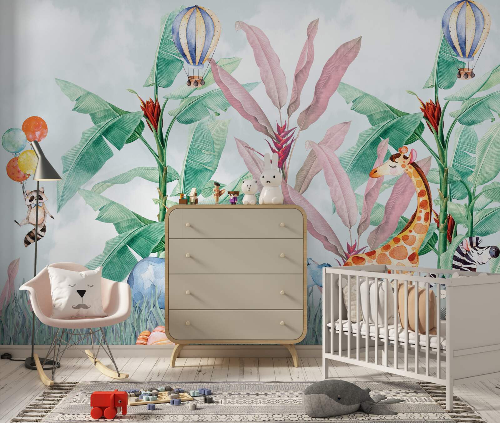 Фотошпалери тропічні мешканці відпочивають у лісі