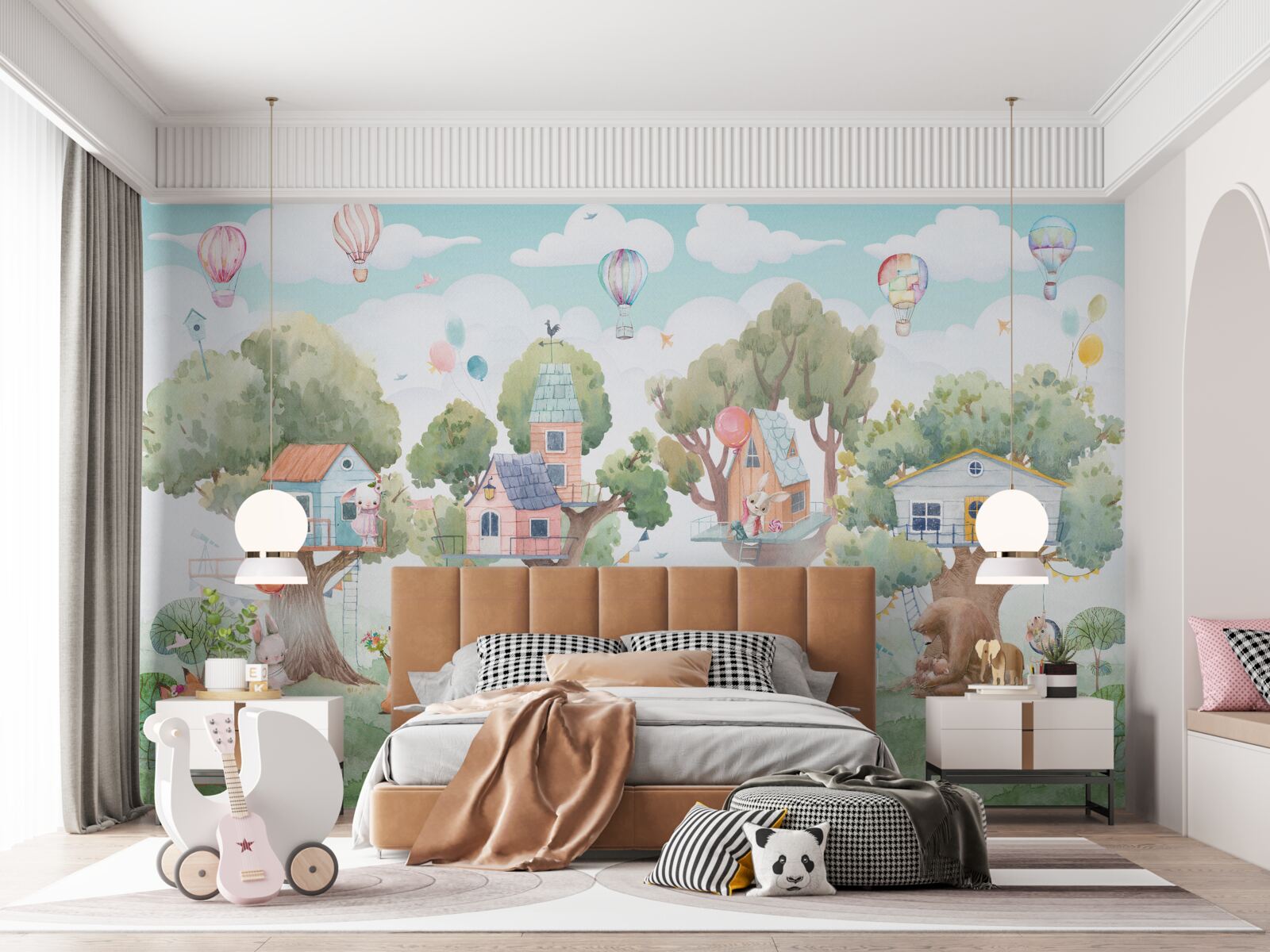 Фотошпалери дерев'яні будиночки, побудовані дітьми