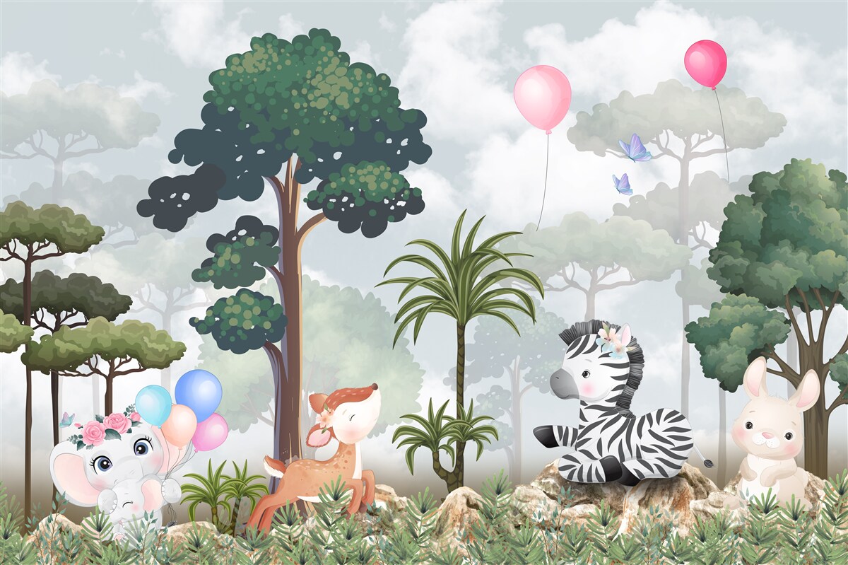 Фотошпалери лісові тварини святкують свій день народження
