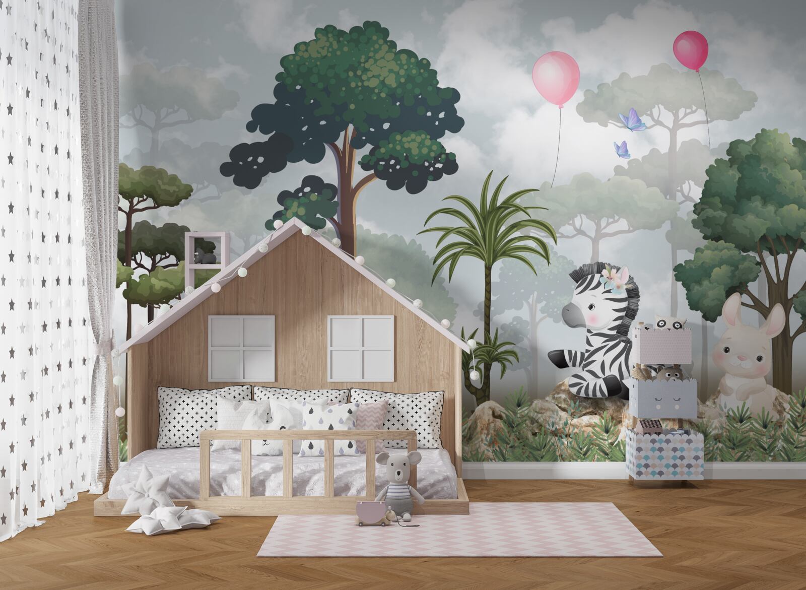 Фотошпалери лісові тварини святкують свій день народження